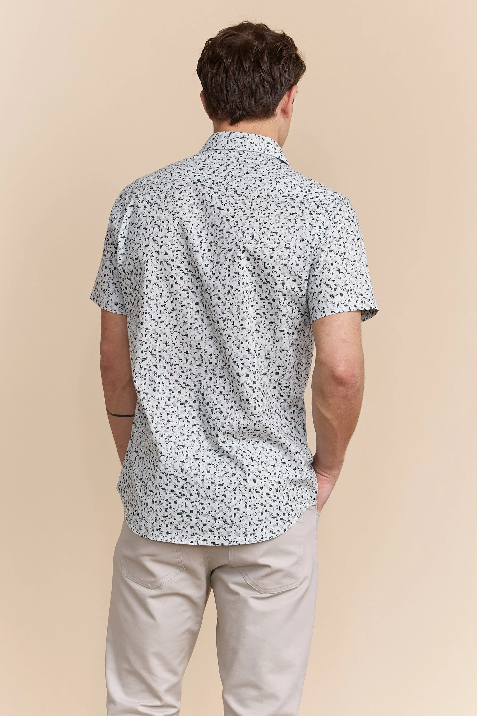 Abstract print Semi-fitted shirt - Image 2