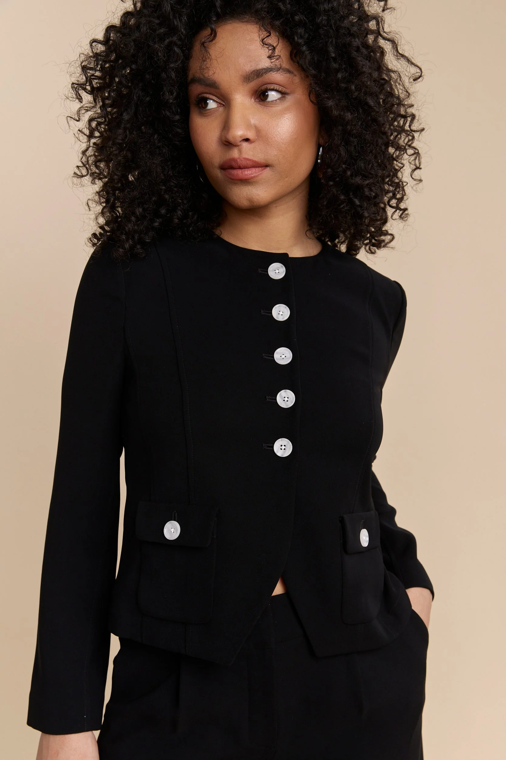 Basic cropped jacket - Image 2