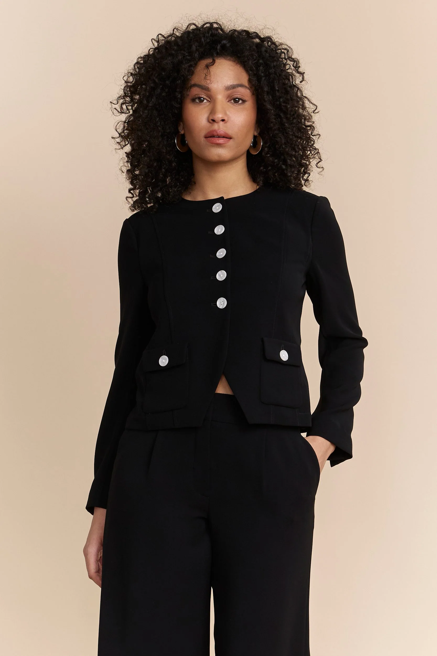 Basic cropped jacket - Image 4
