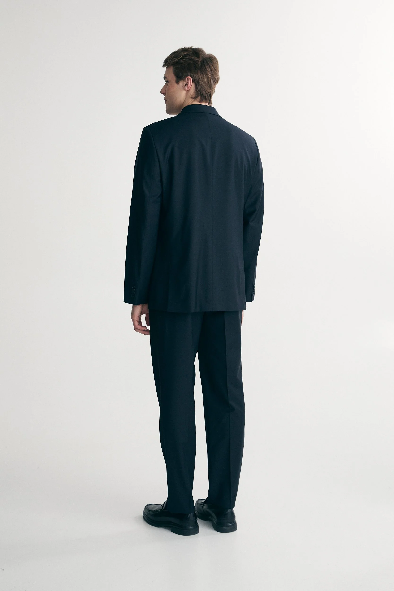 Basic Fitted double breast bi-stretch blazer - Image 3