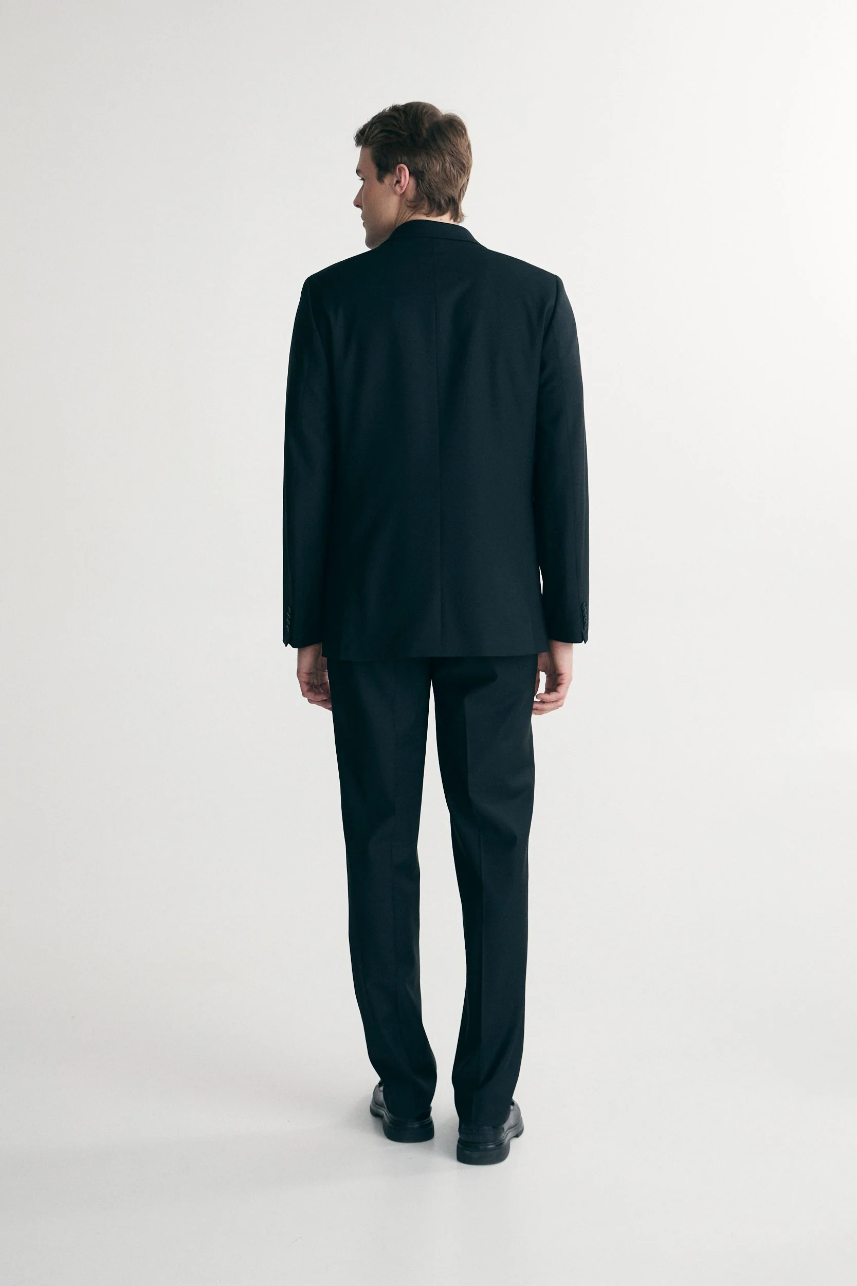 Basic Fitted double breast bi-stretch blazer - Image 6