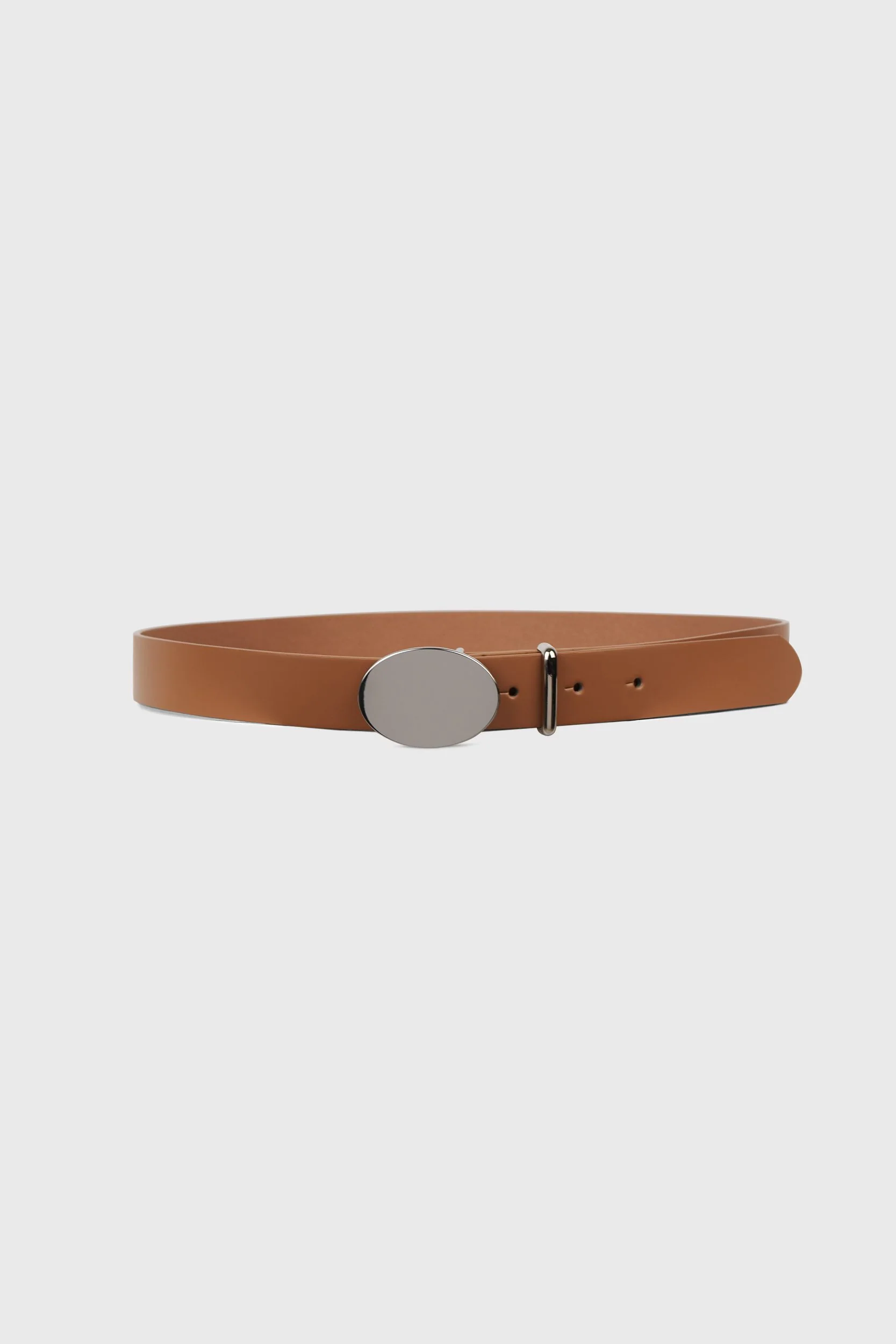 Belt with gold rounded buckle - Image 3