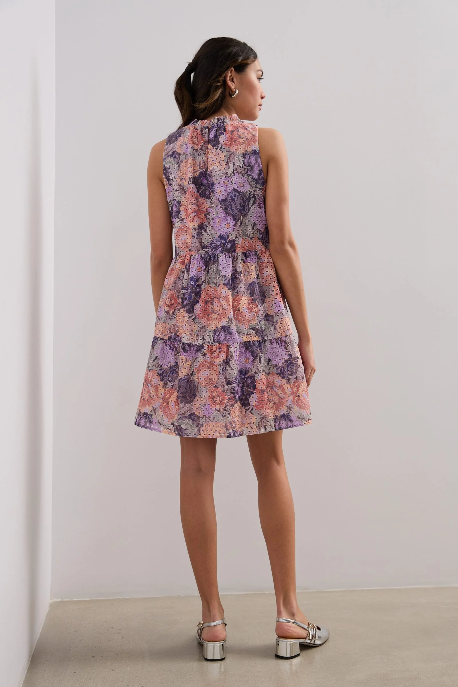 Printed eyelet dress - Image 2