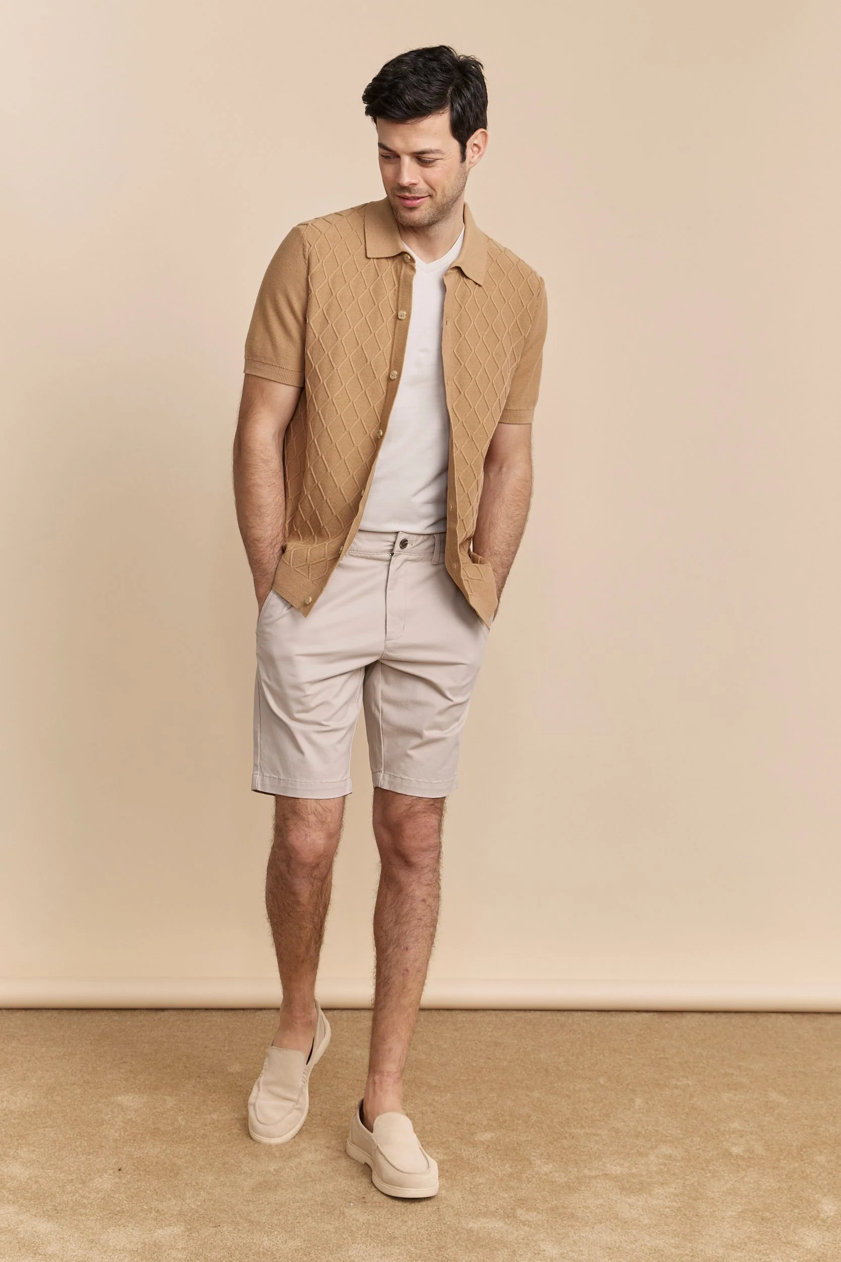 Cable knit front short sleeve cardigan - Image 8