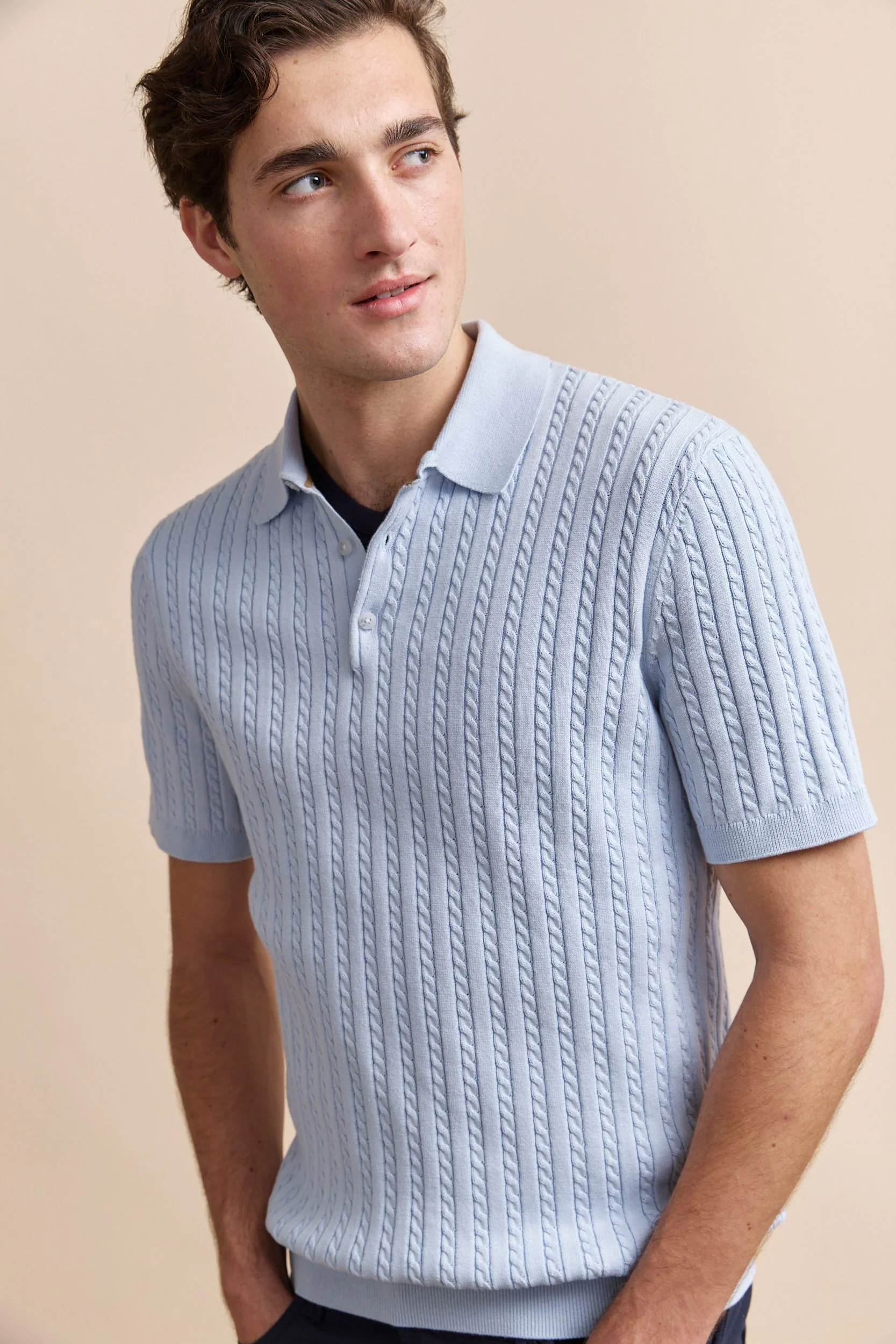 Cable knit polo - Image 6