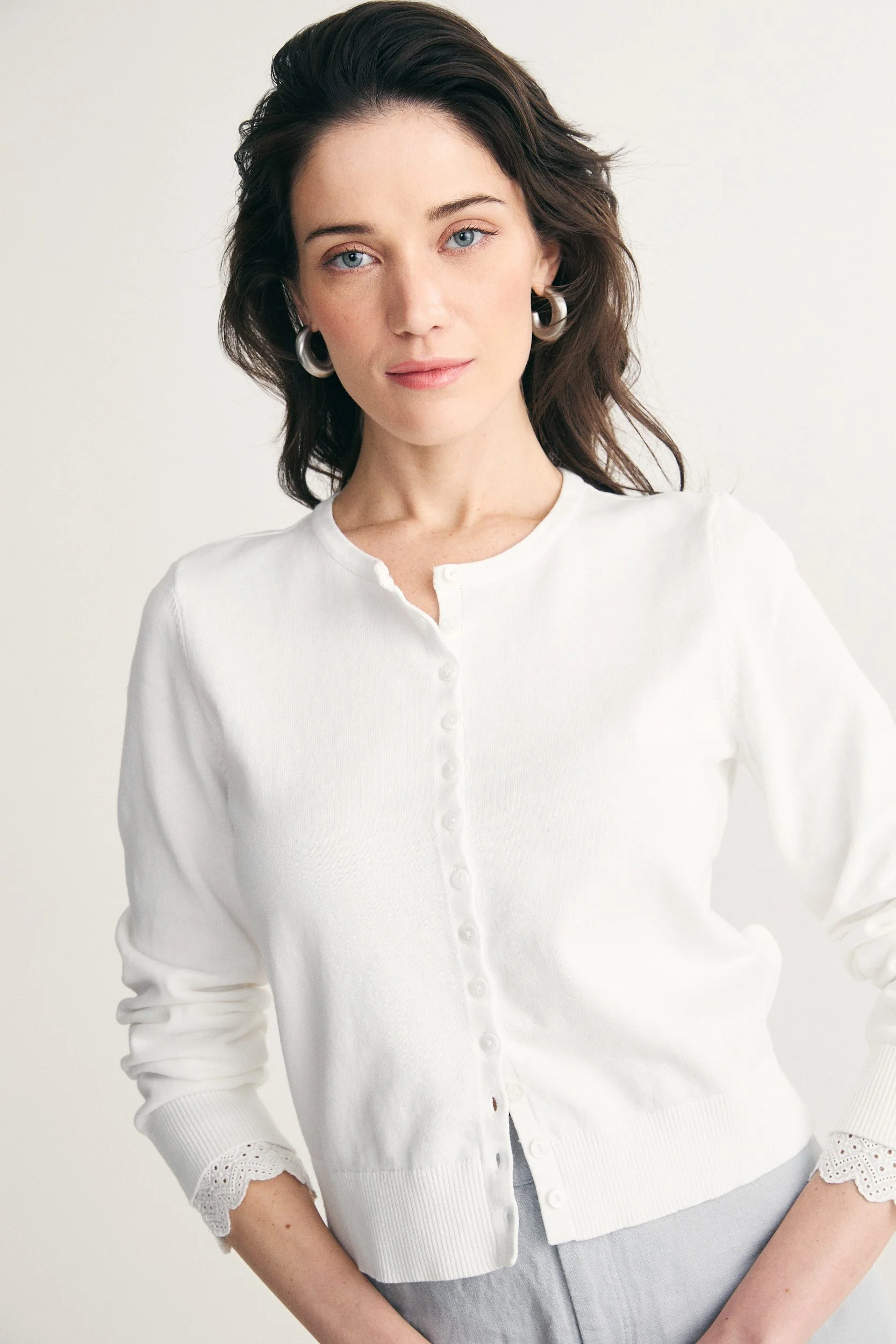 Cardigan with embroidery