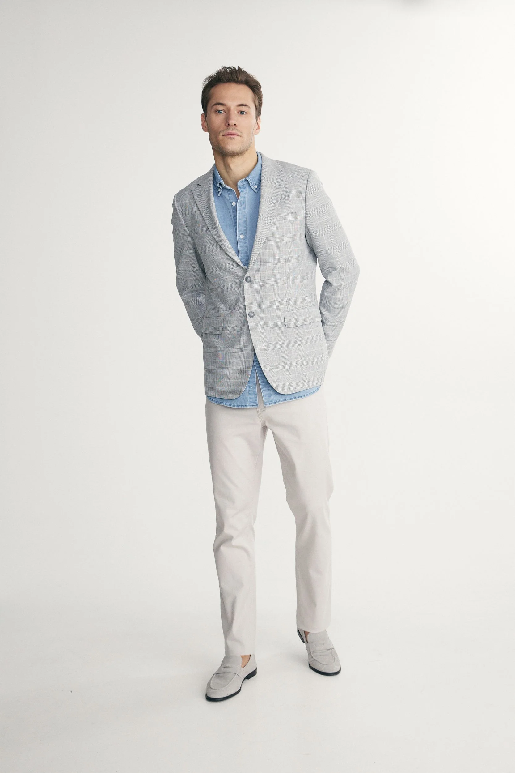 Check Fitted blazer - Image 4