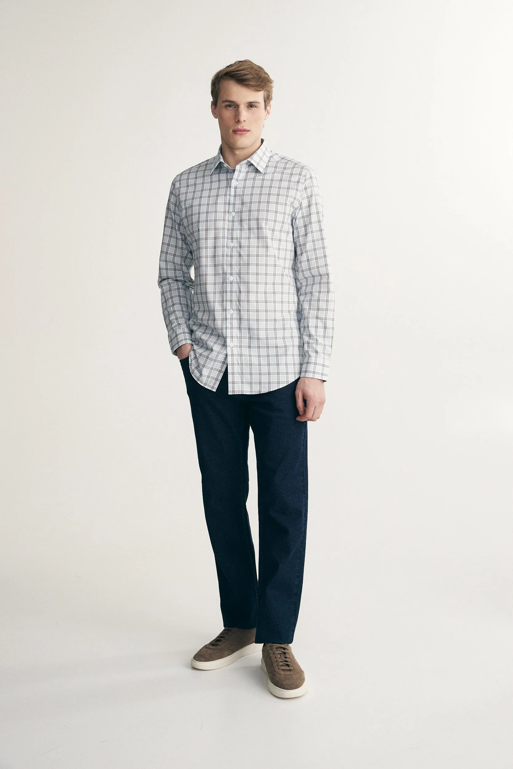 Checkered fitted shirt - Image 3