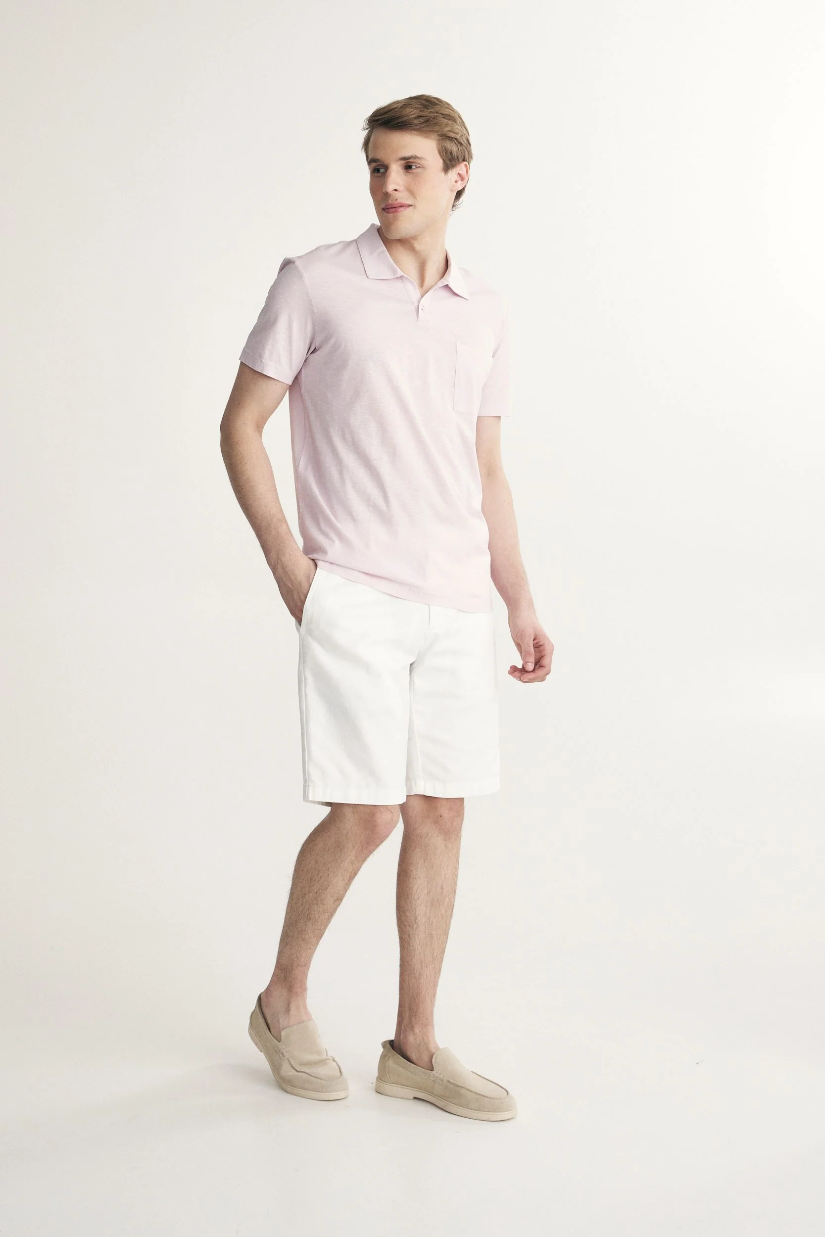 Cotton johnny collar polo - Image 6