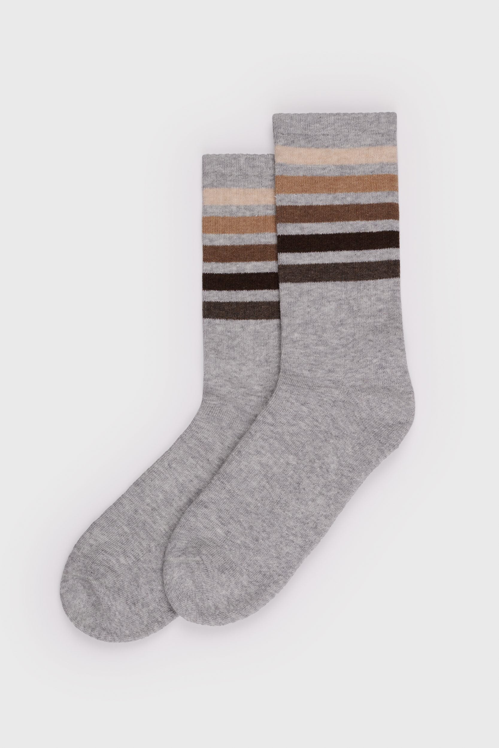 Cotton socks with stripes