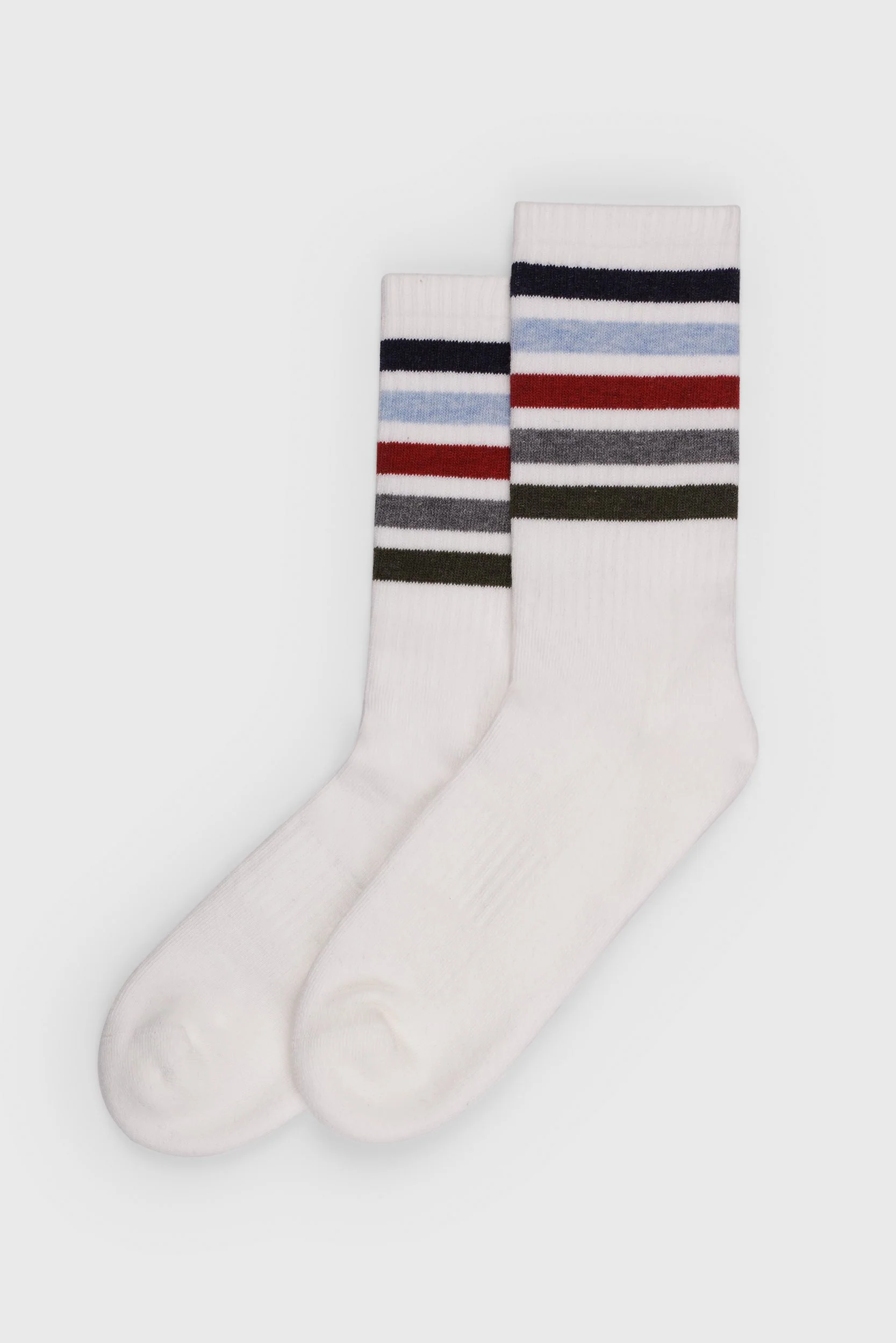 Cotton socks with stripes