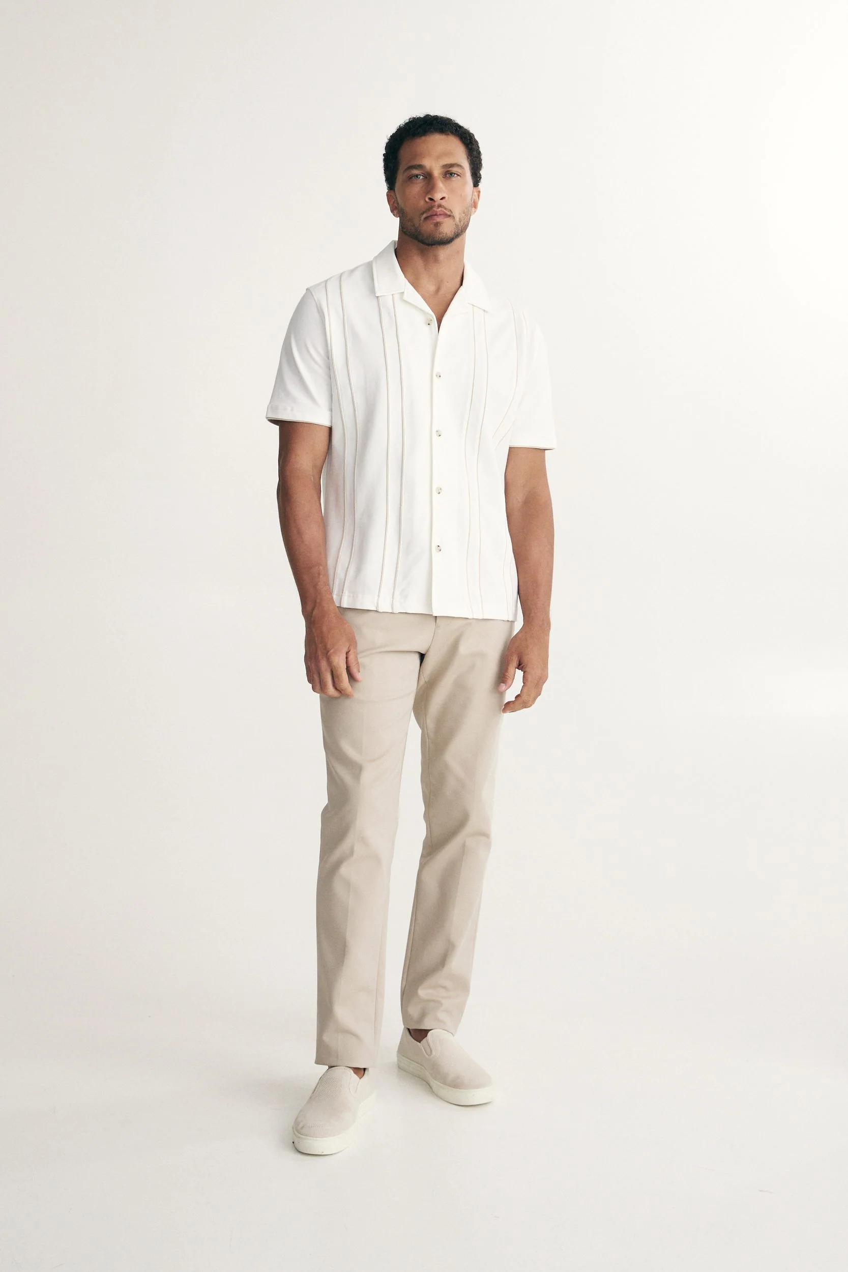 Cuban collar fitted shirt - Image 3
