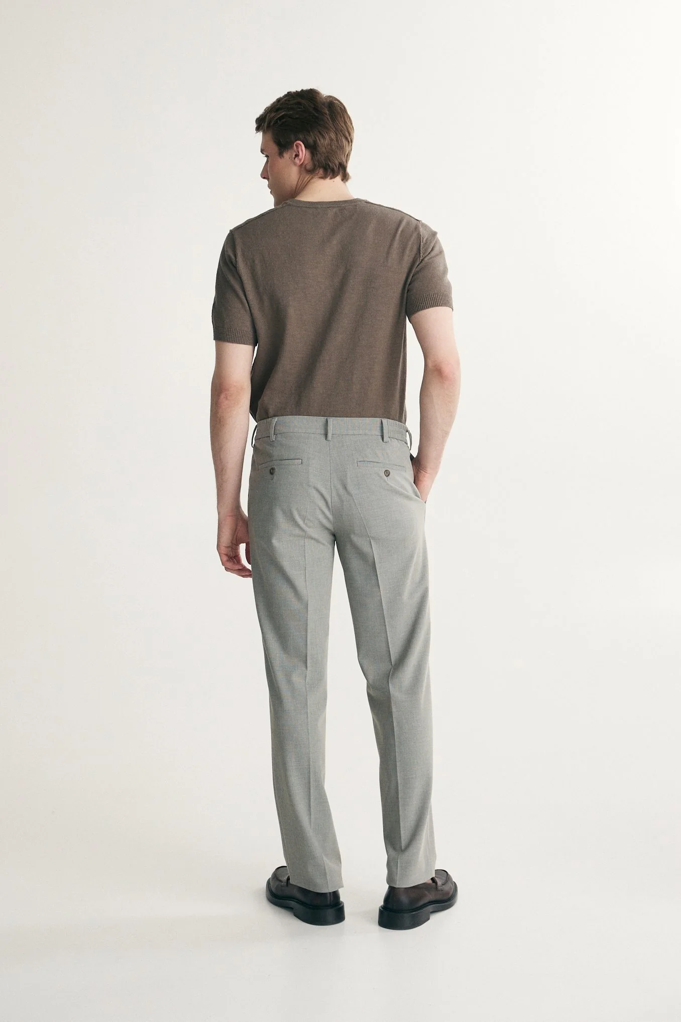 Elastic sides two tone pant - Image 2
