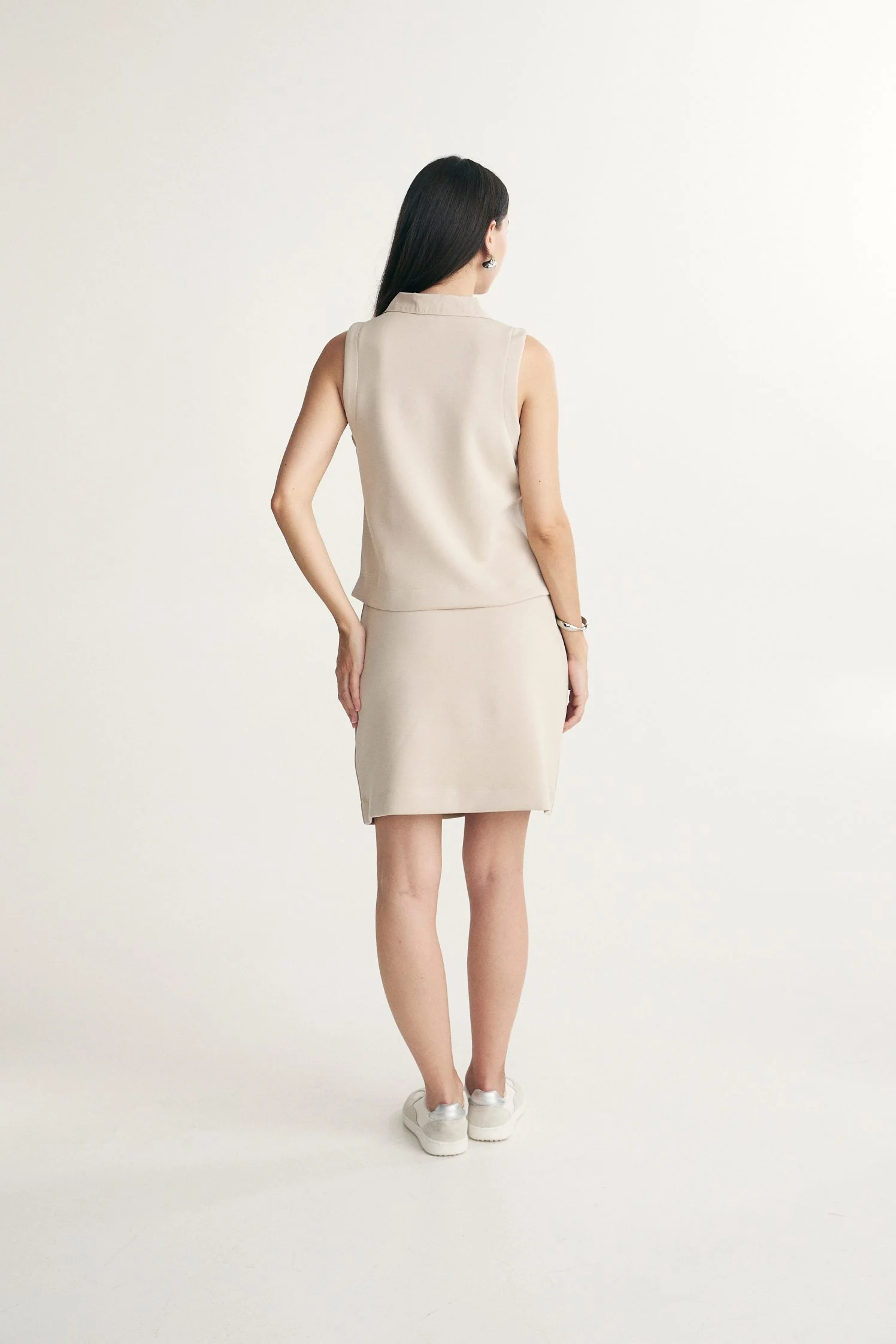 Elastic waist jersey skirt - Image 2