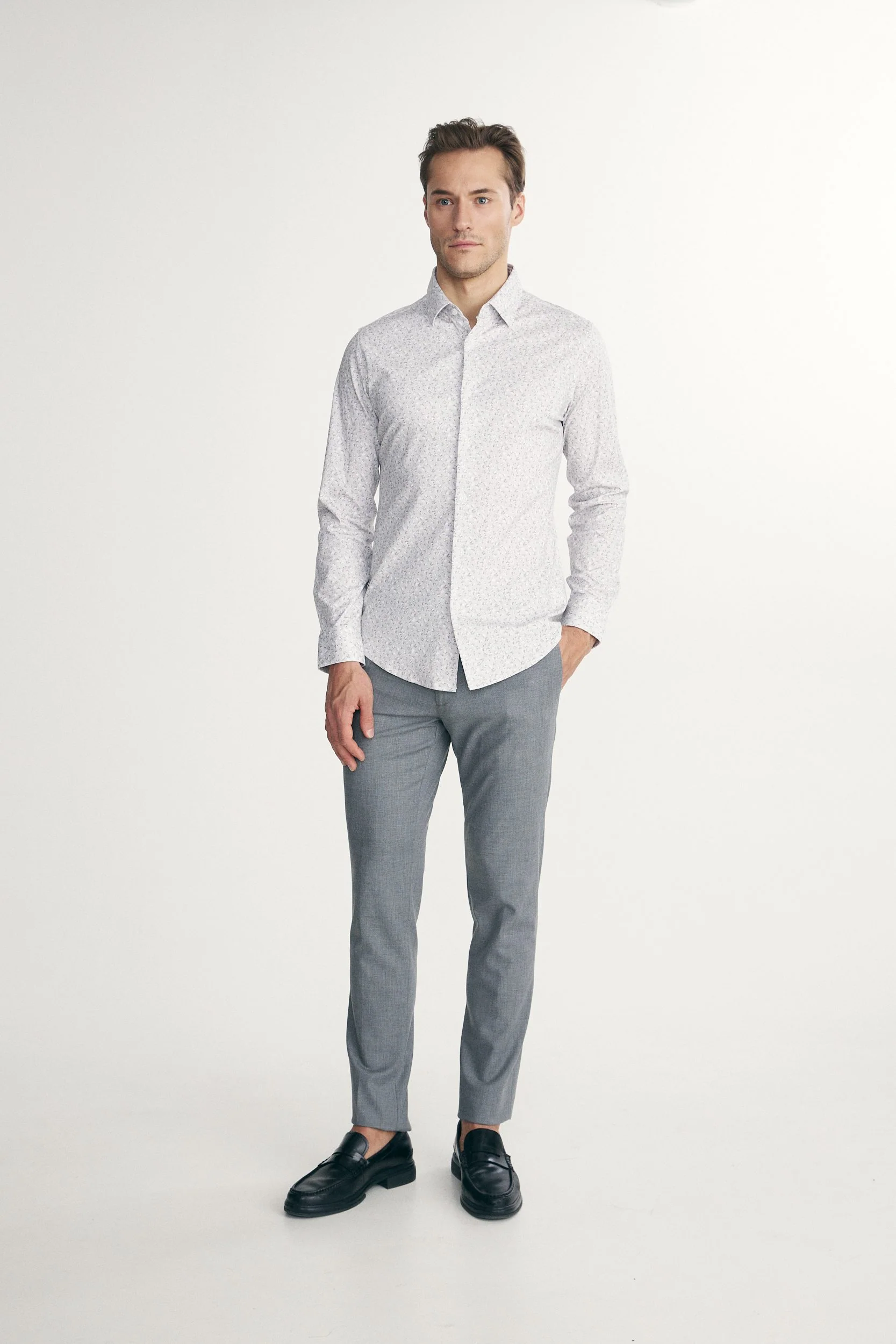 Extra-fitted floral shirt - Image 3