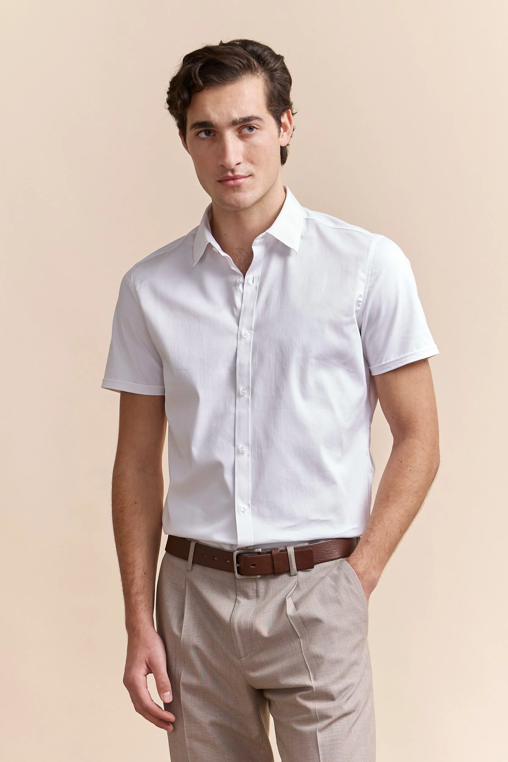 Fitted jersey back shirt - Image 3