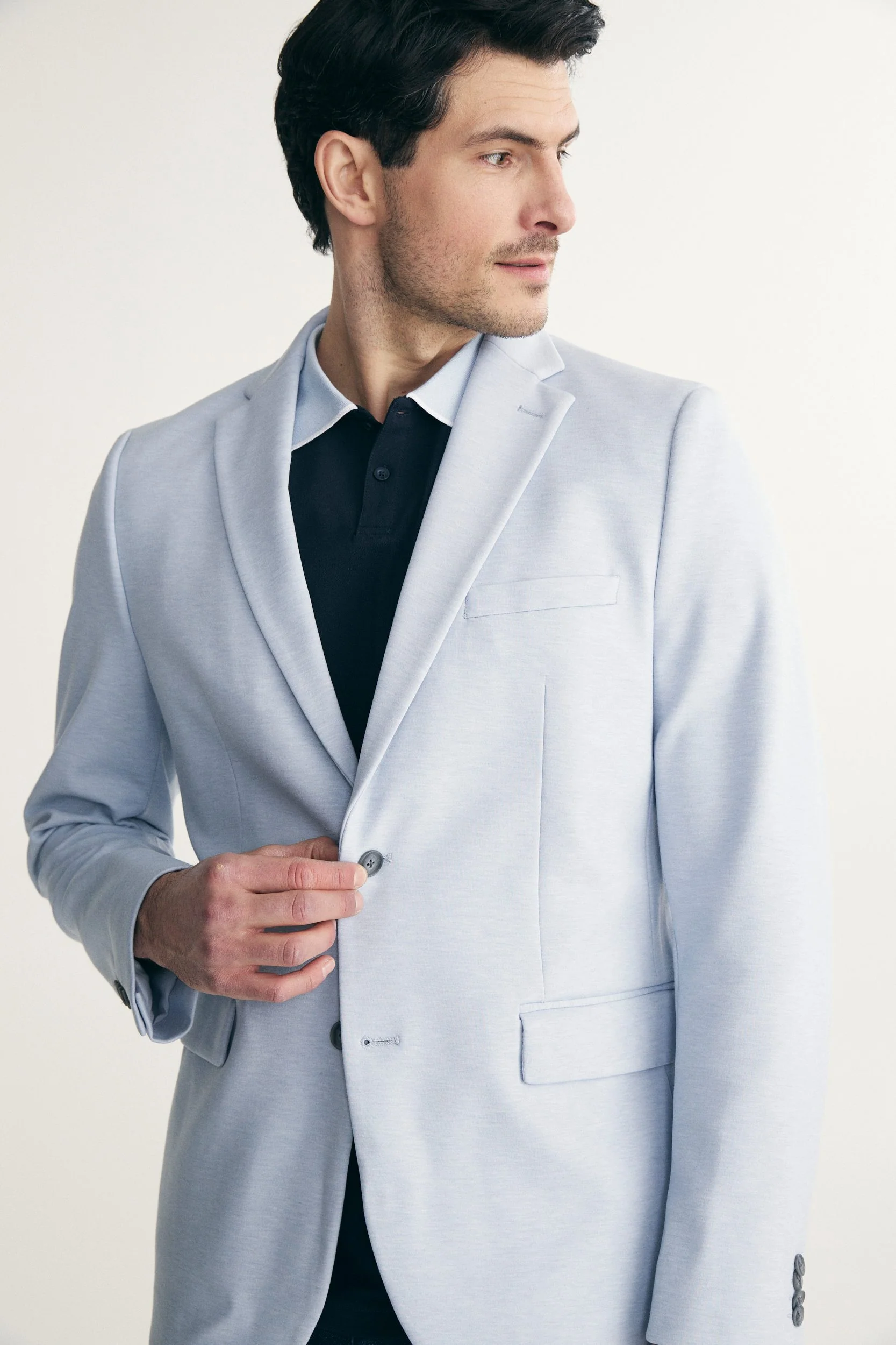 Fitted knit blazer - Image 2
