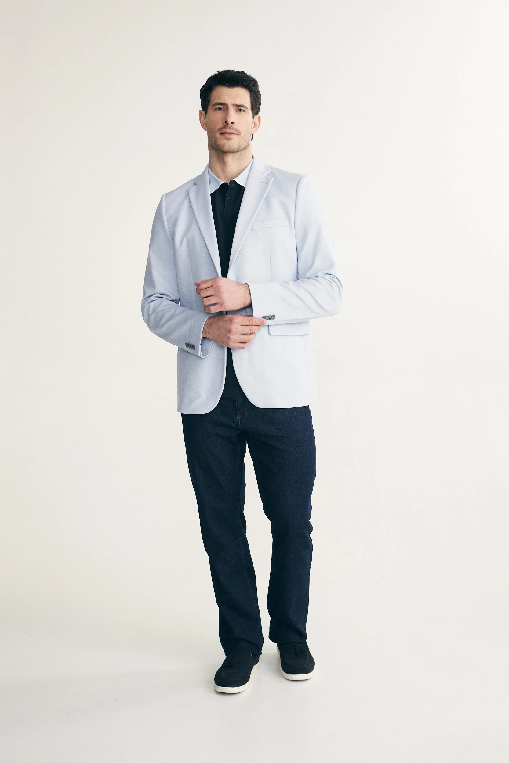 Fitted knit blazer - Image 3