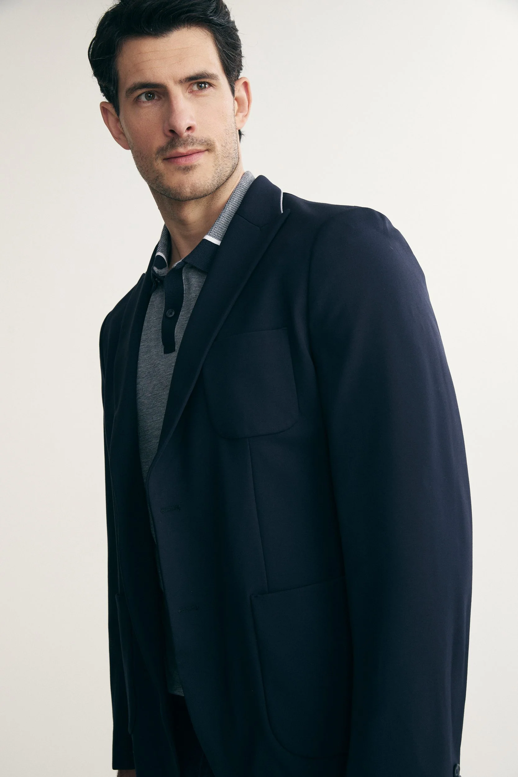 Fitted knit blazer - Image 2
