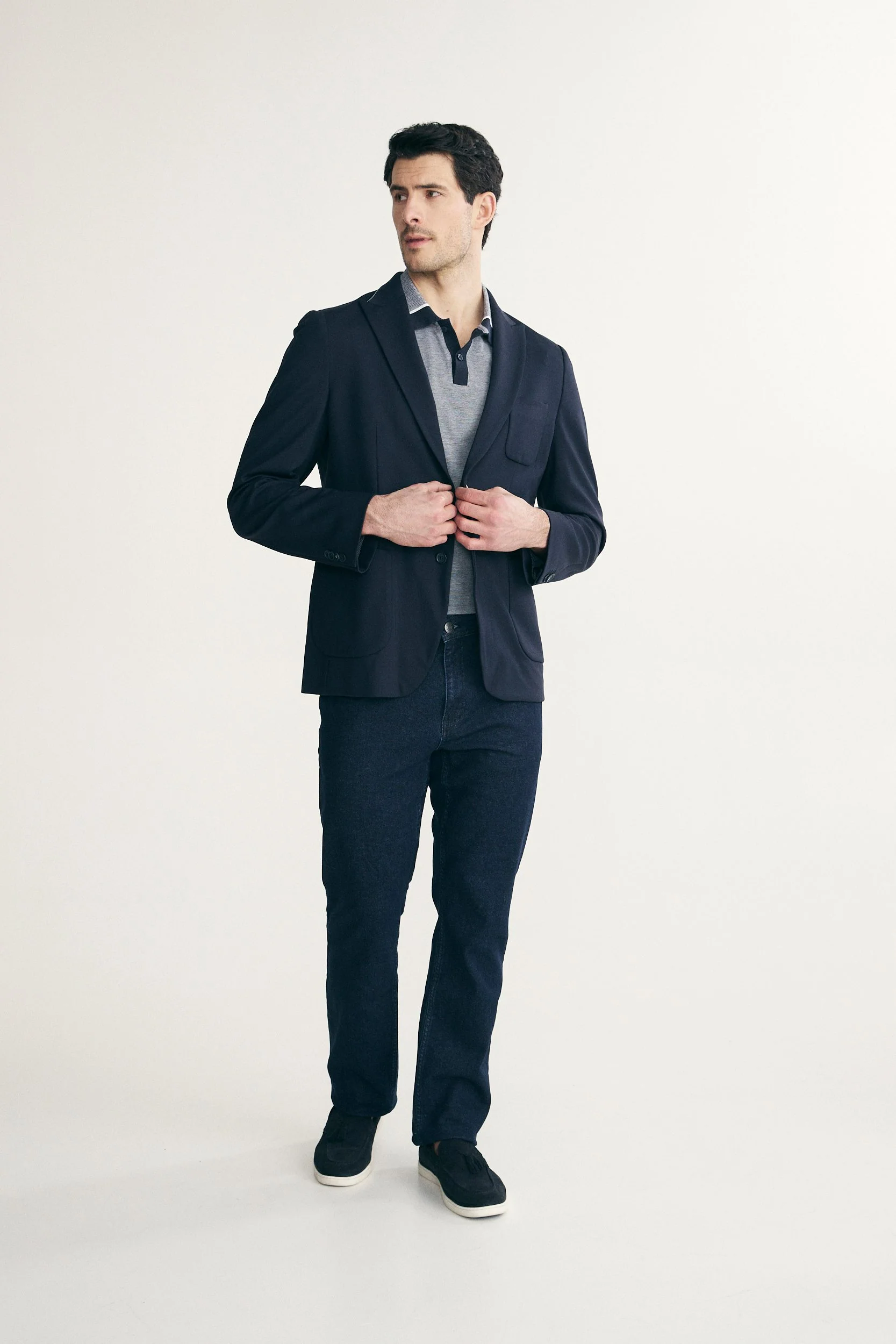 Fitted knit blazer - Image 4
