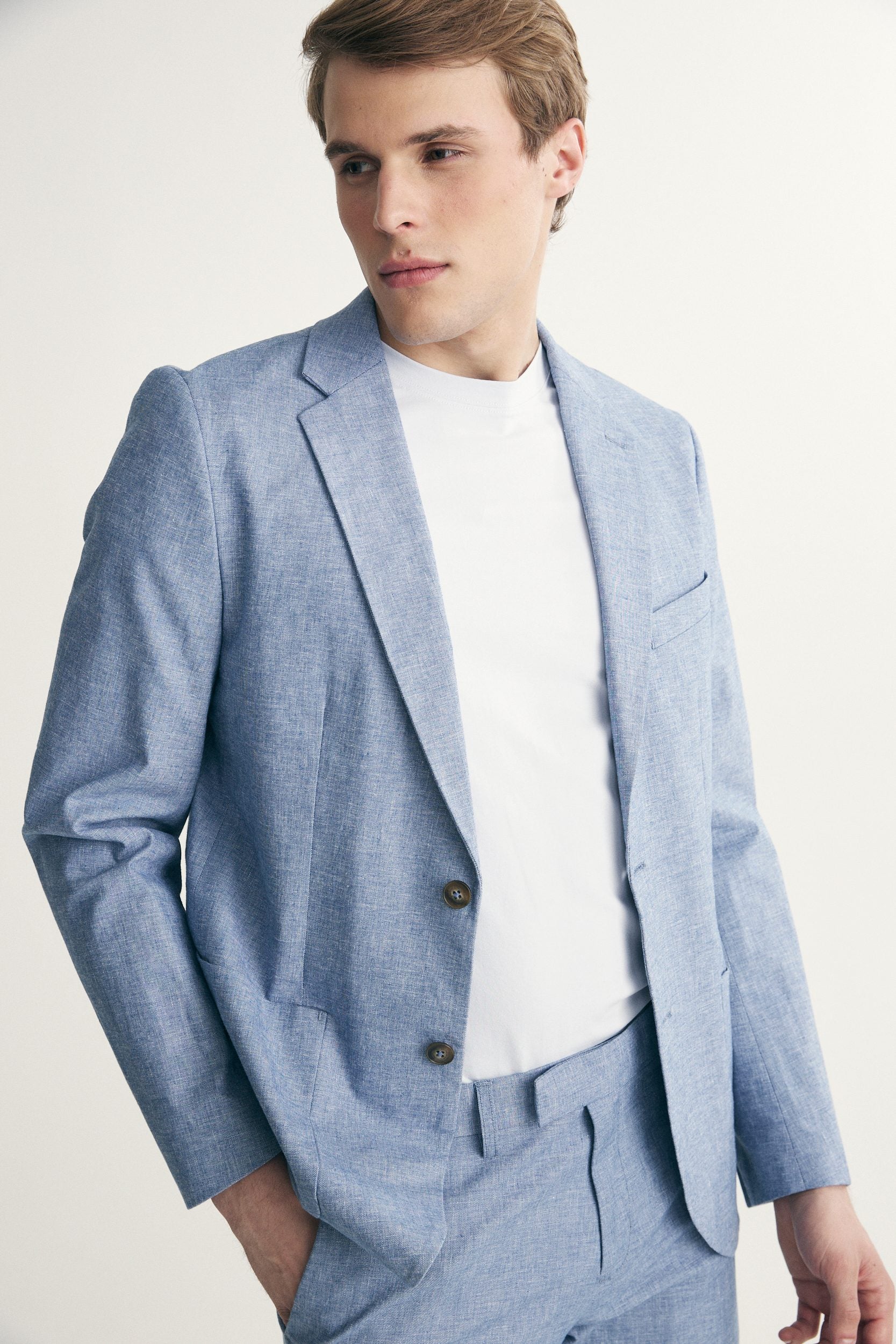 Fitted linen jacket - Image 4