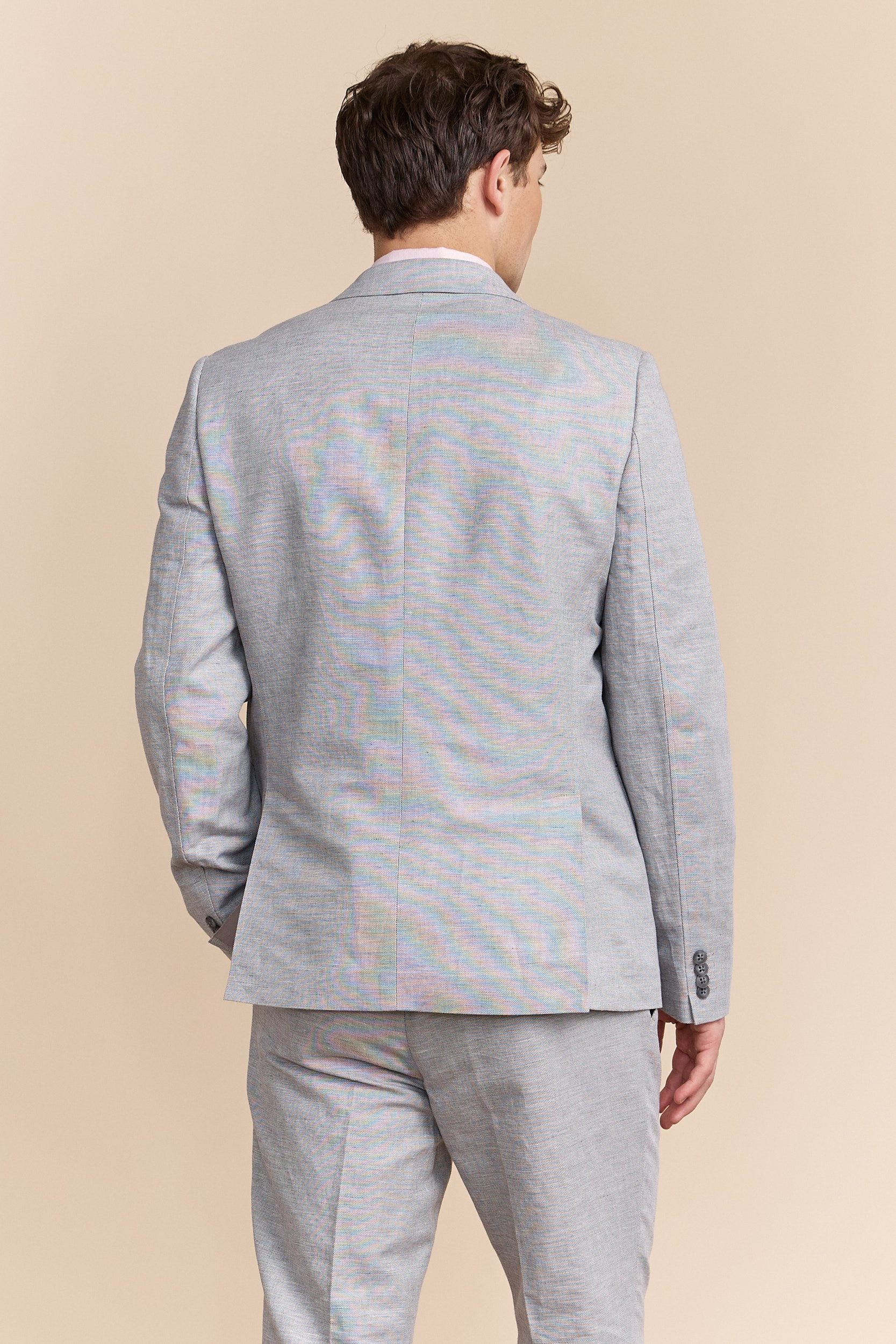 Fitted patch pocket linen jacket - Image 2