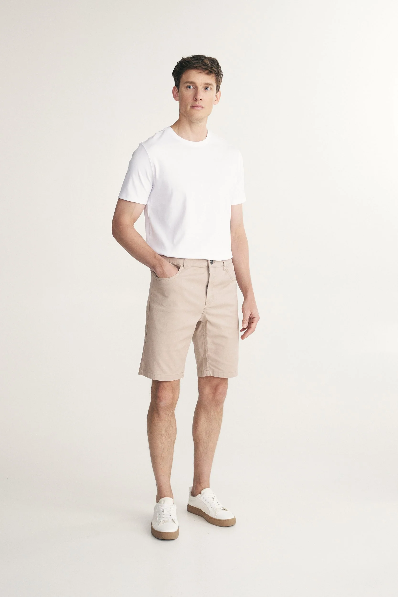 Textured slim fit bermuda - Image 4