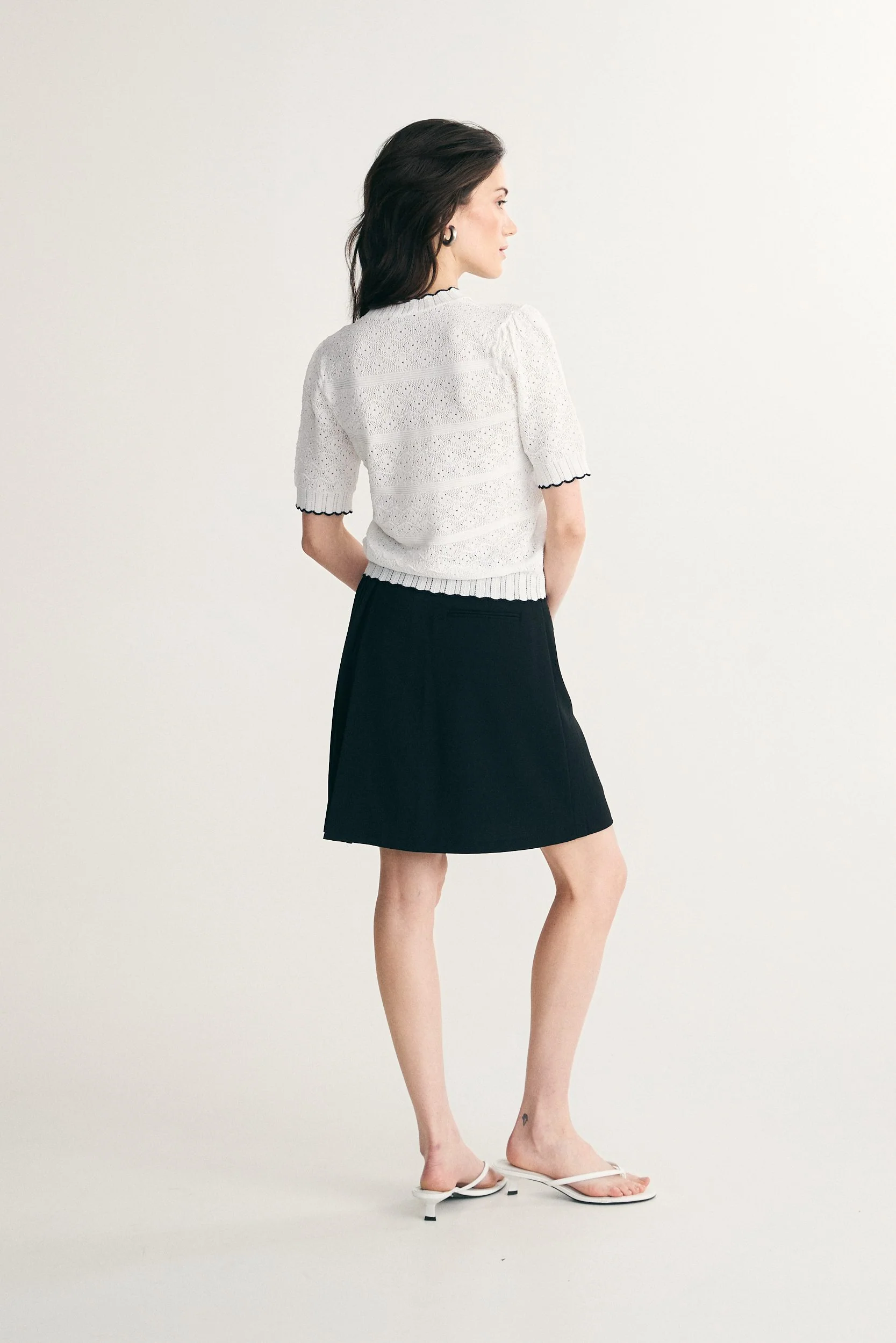 Floral open stitch sweater - Image 2