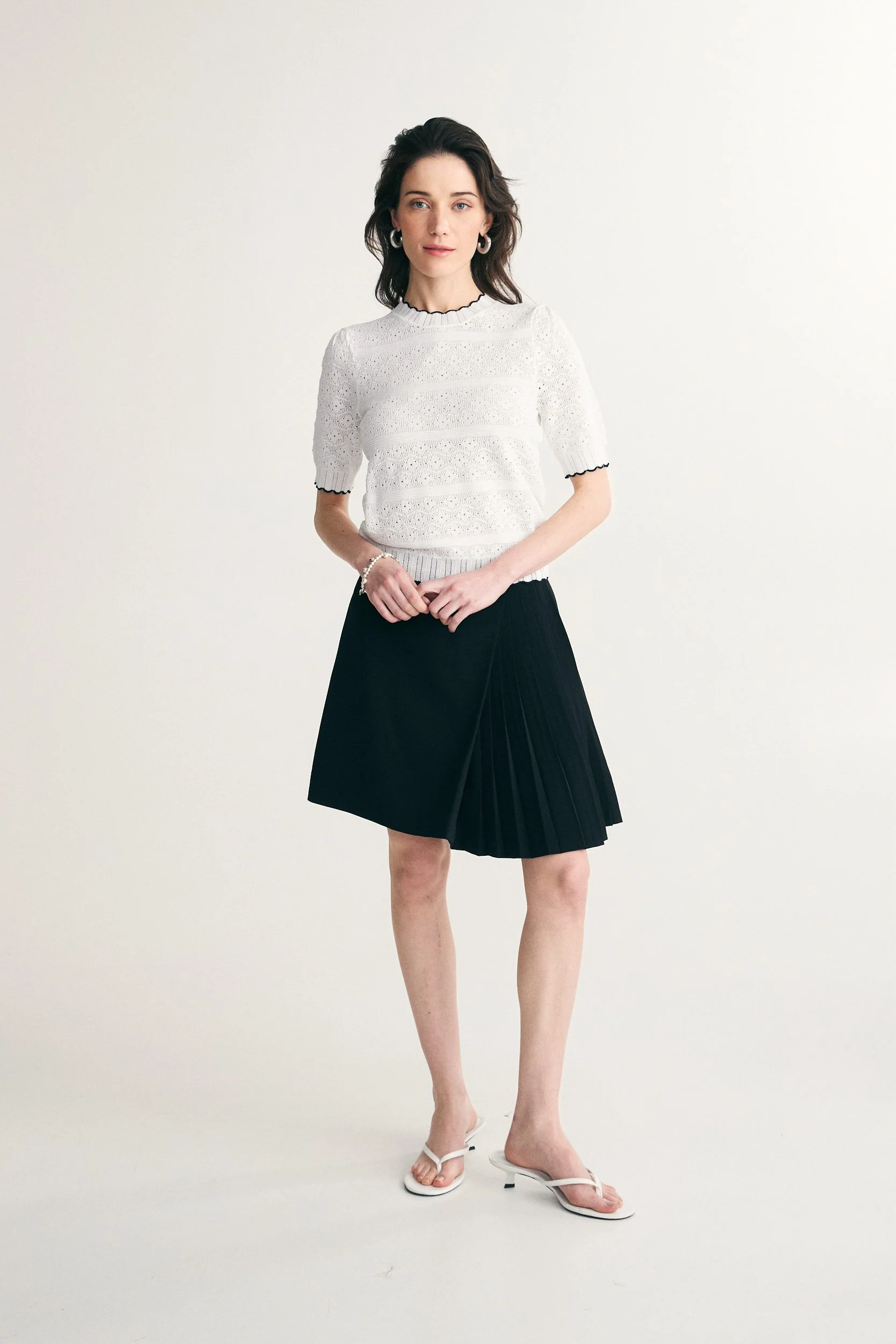 Floral open stitch sweater - Image 3