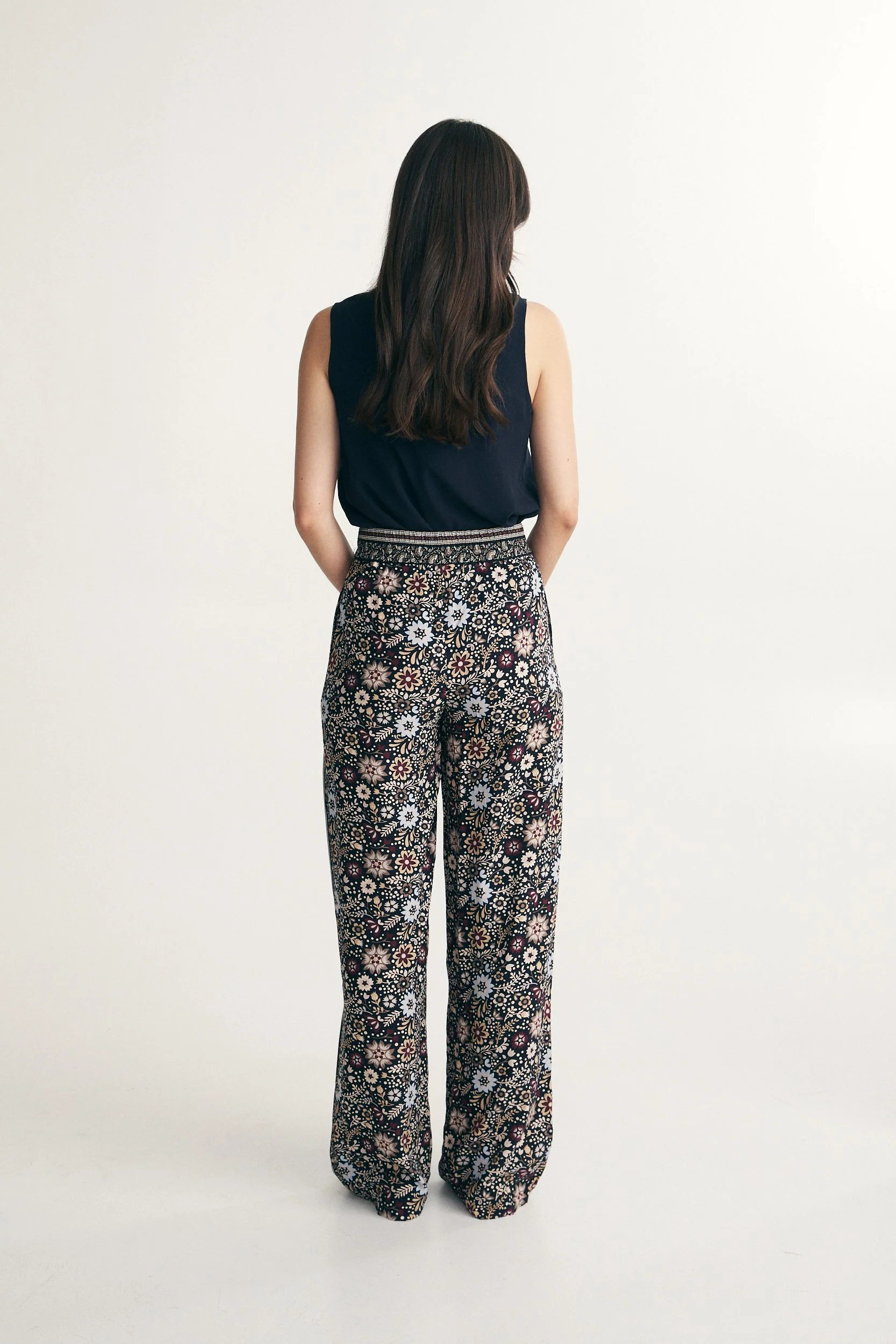 Floral print fluid pant - Image 2