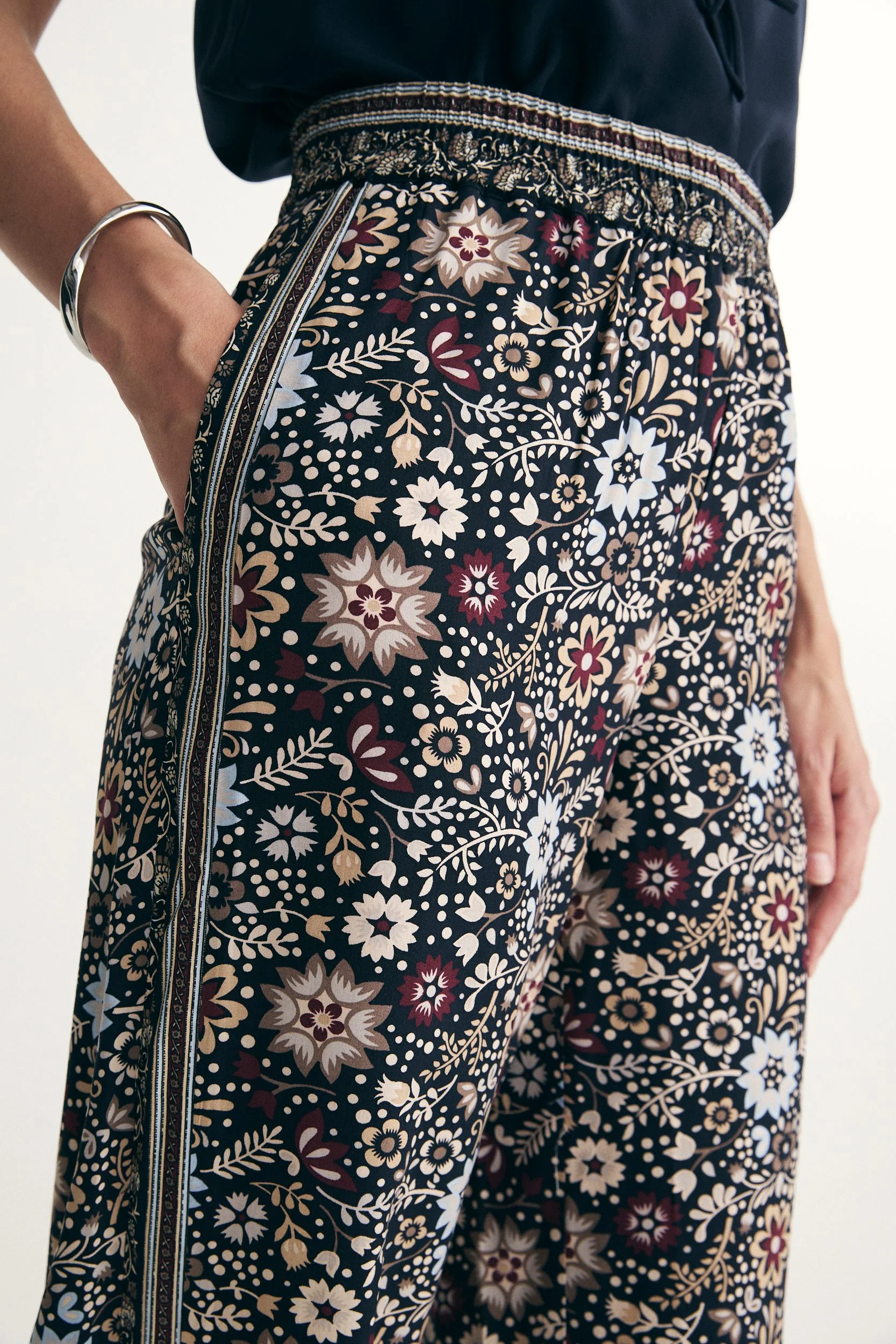 Floral print fluid pant - Image 3
