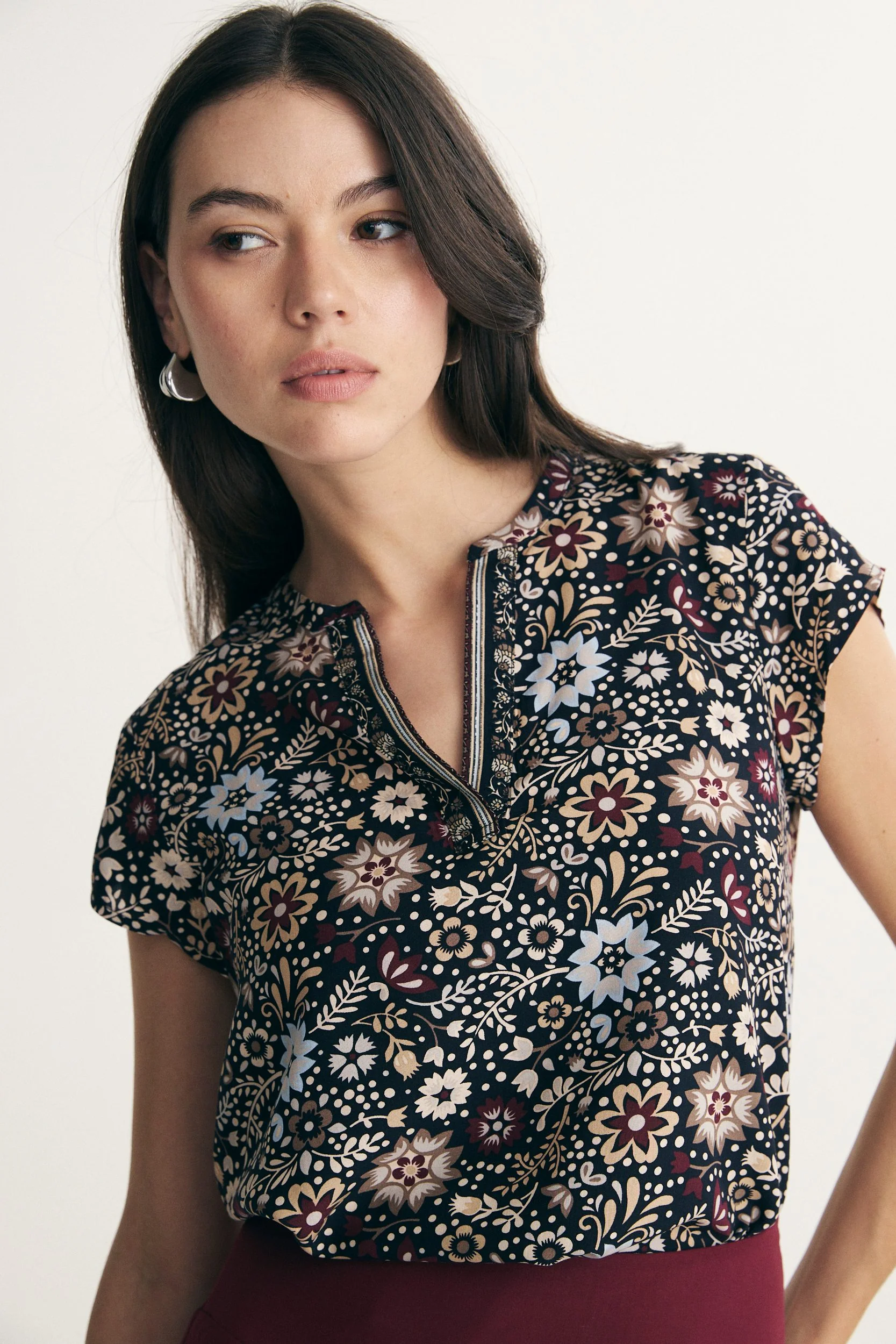 Floral print top