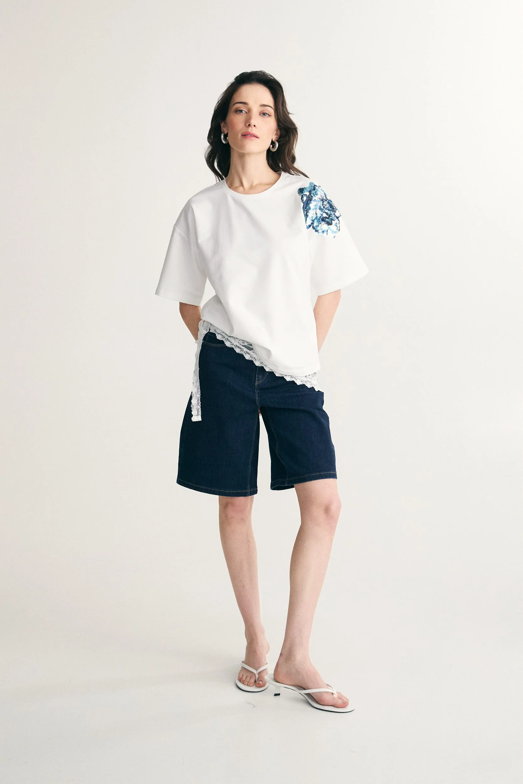 Floral sequins t-shirt - Image 3