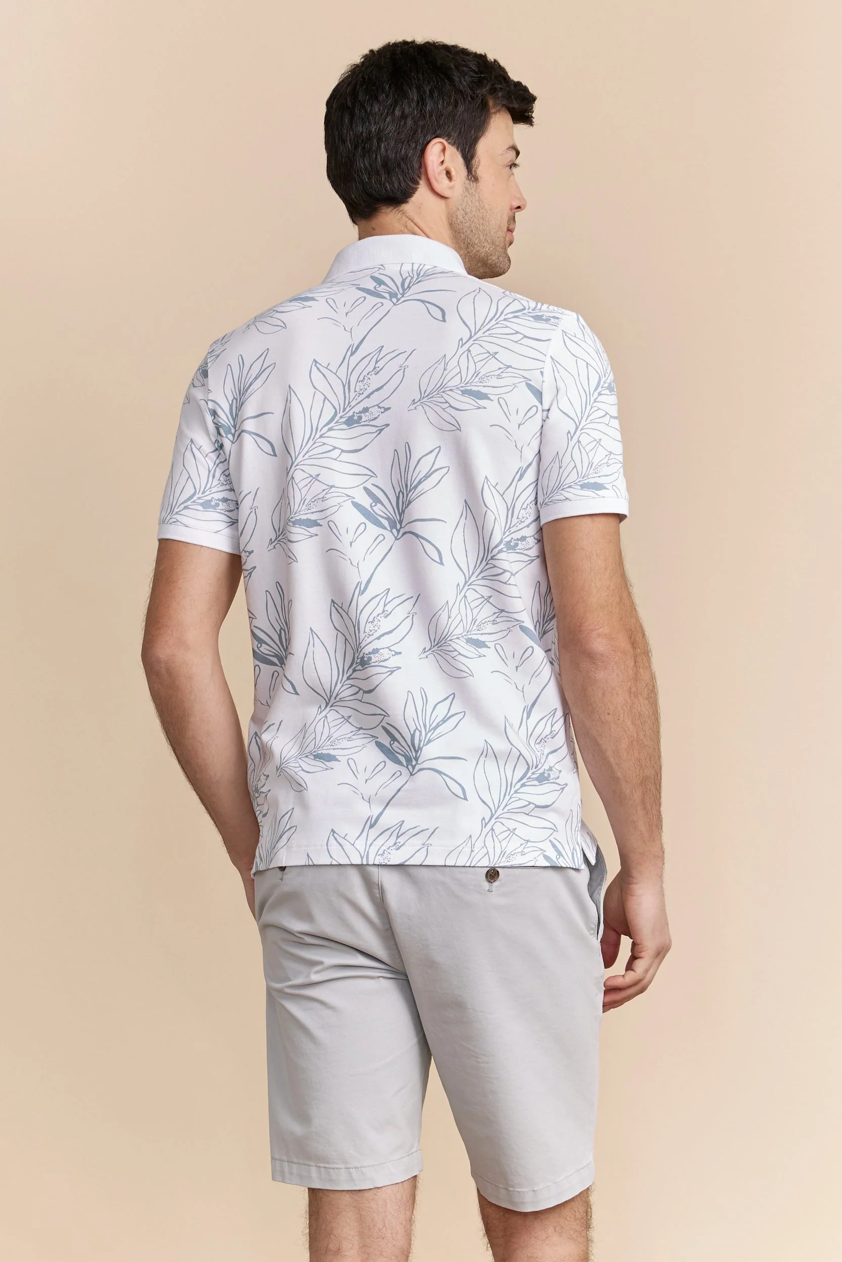 Foliage print polo - Image 2