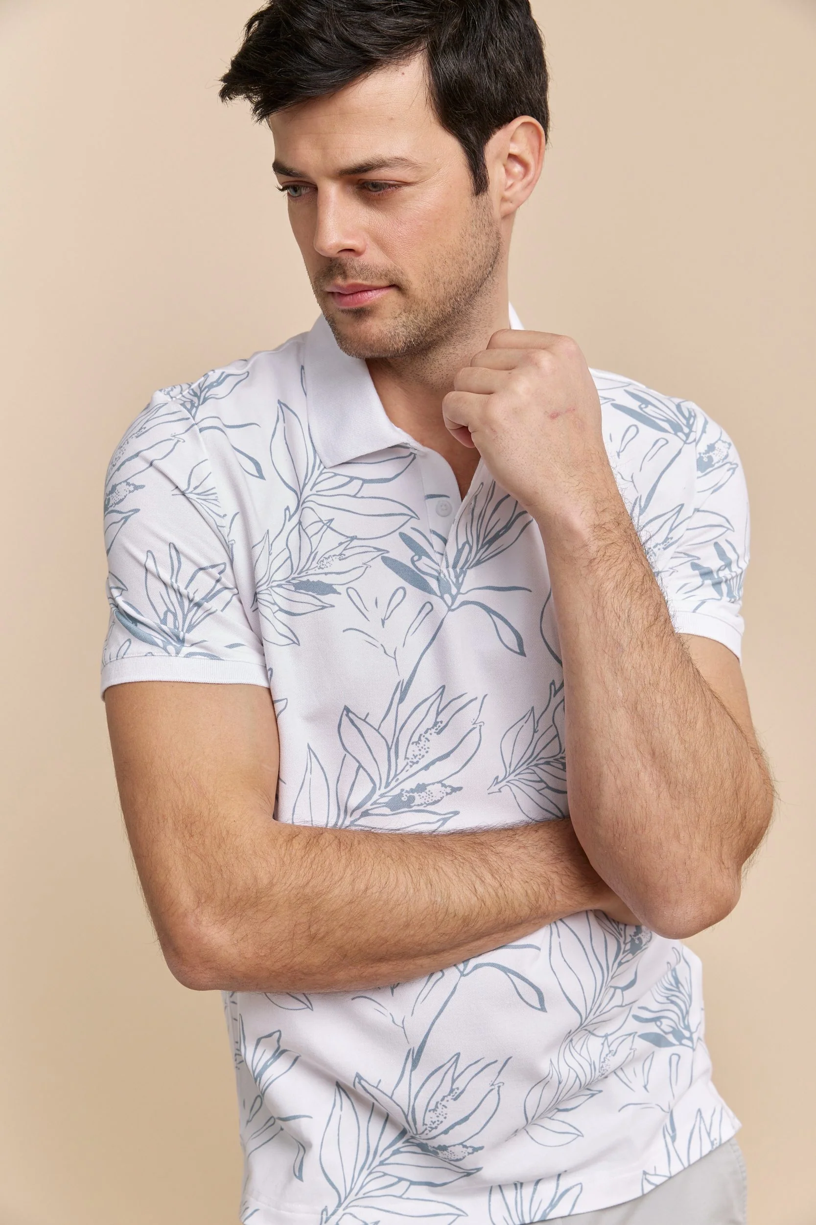 Foliage print polo - Image 3