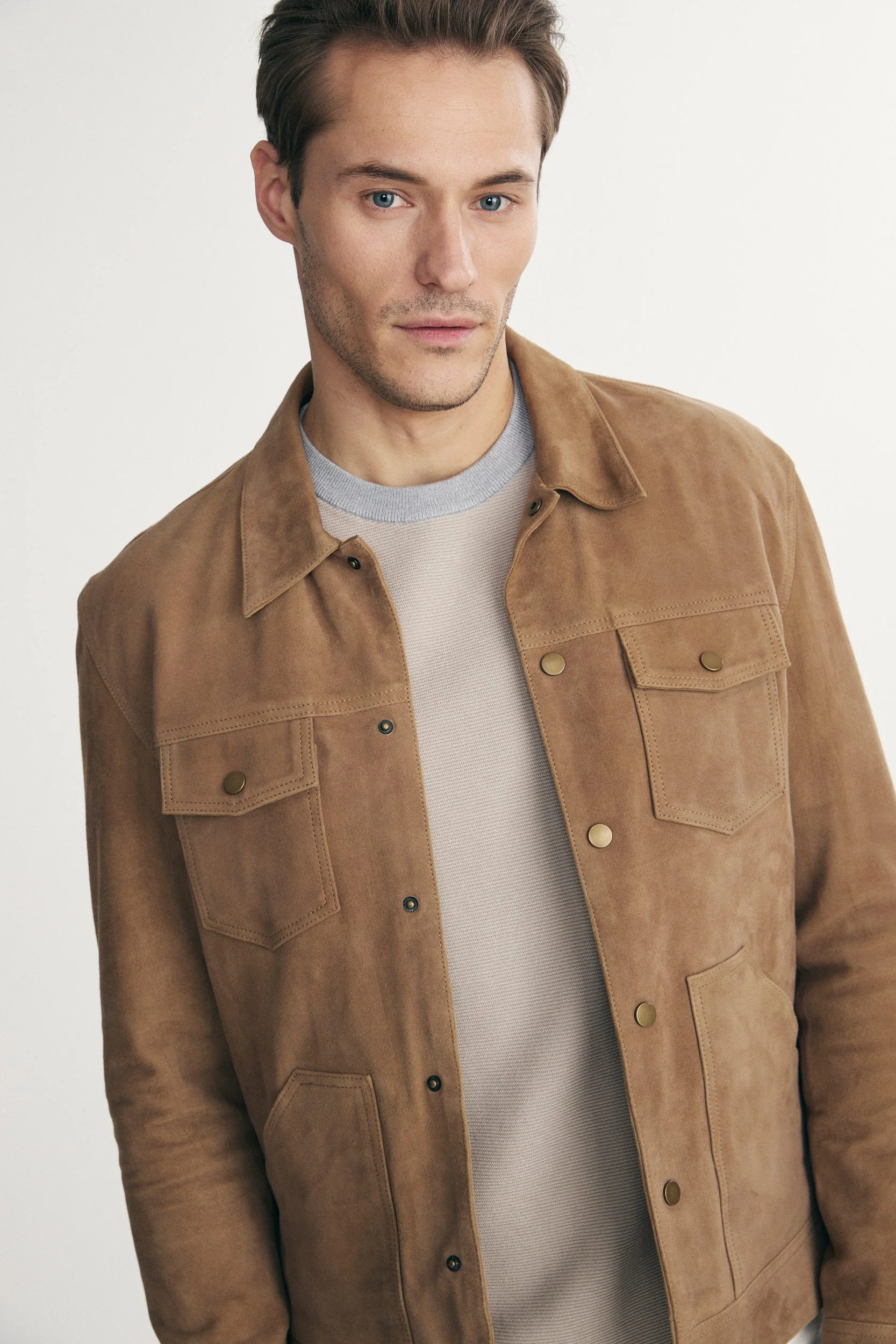 Suede overshirt - Image 4