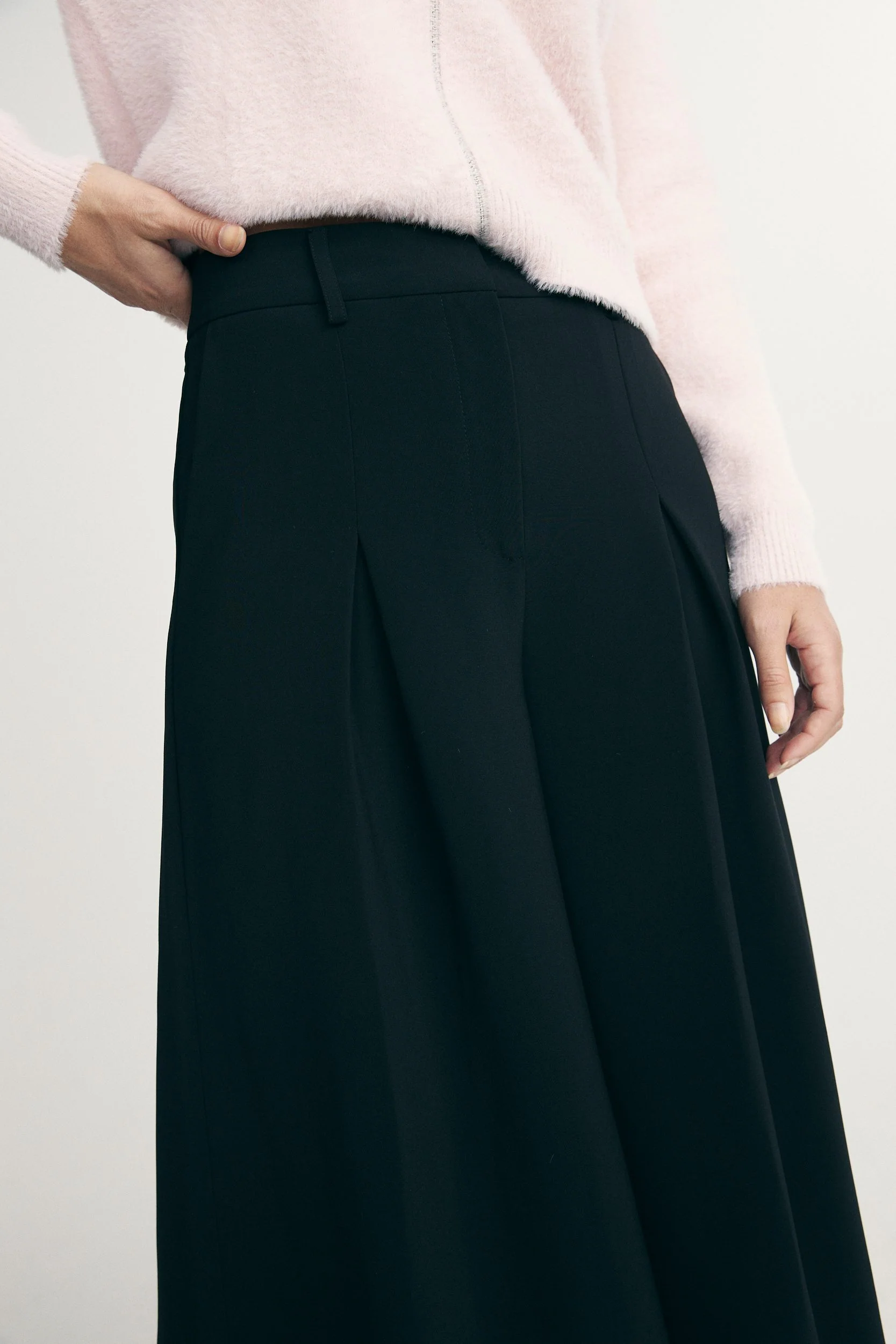 High waist extra wide leg fluid pant - Image 4