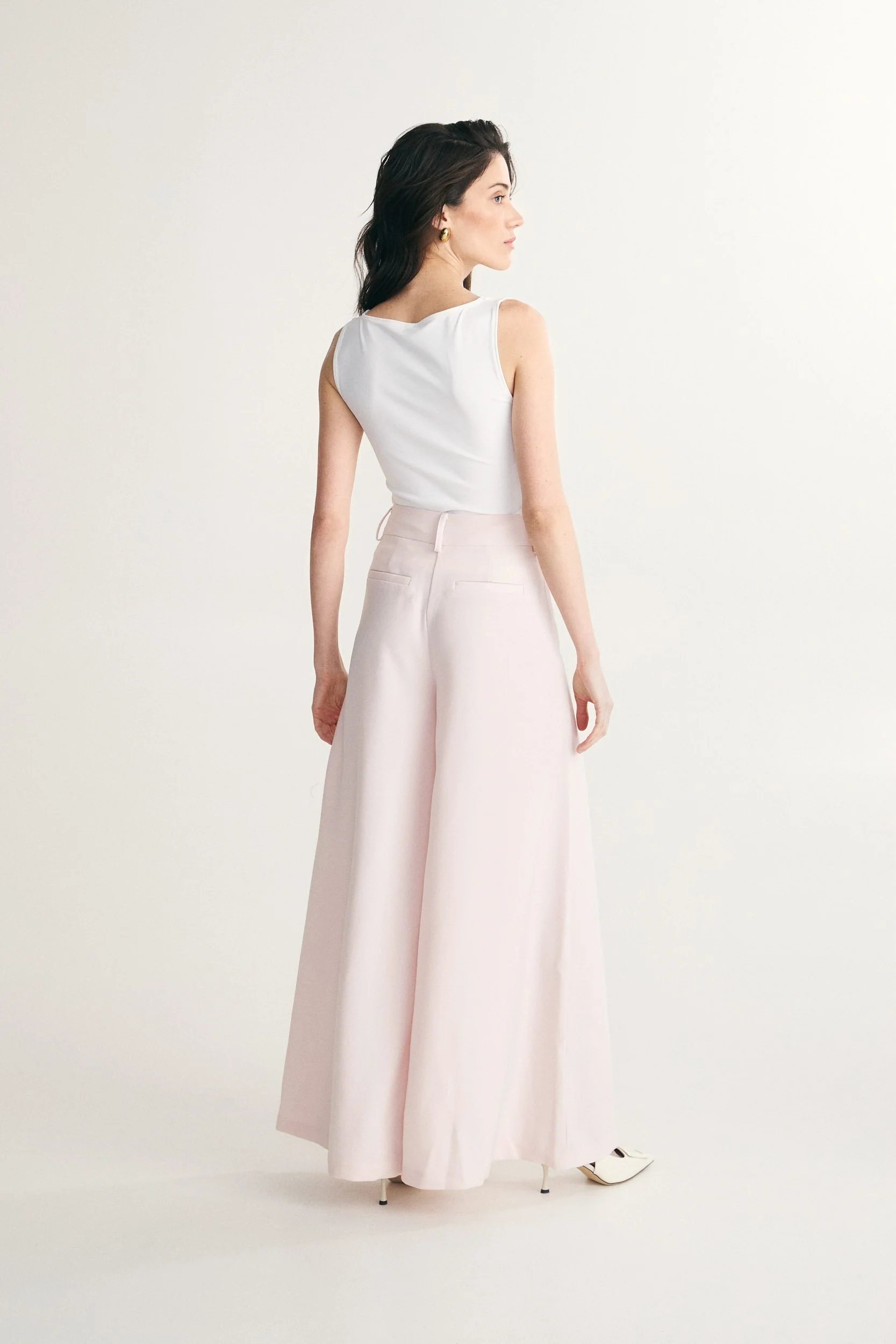 High waist extra wide leg fluid pant - Image 6