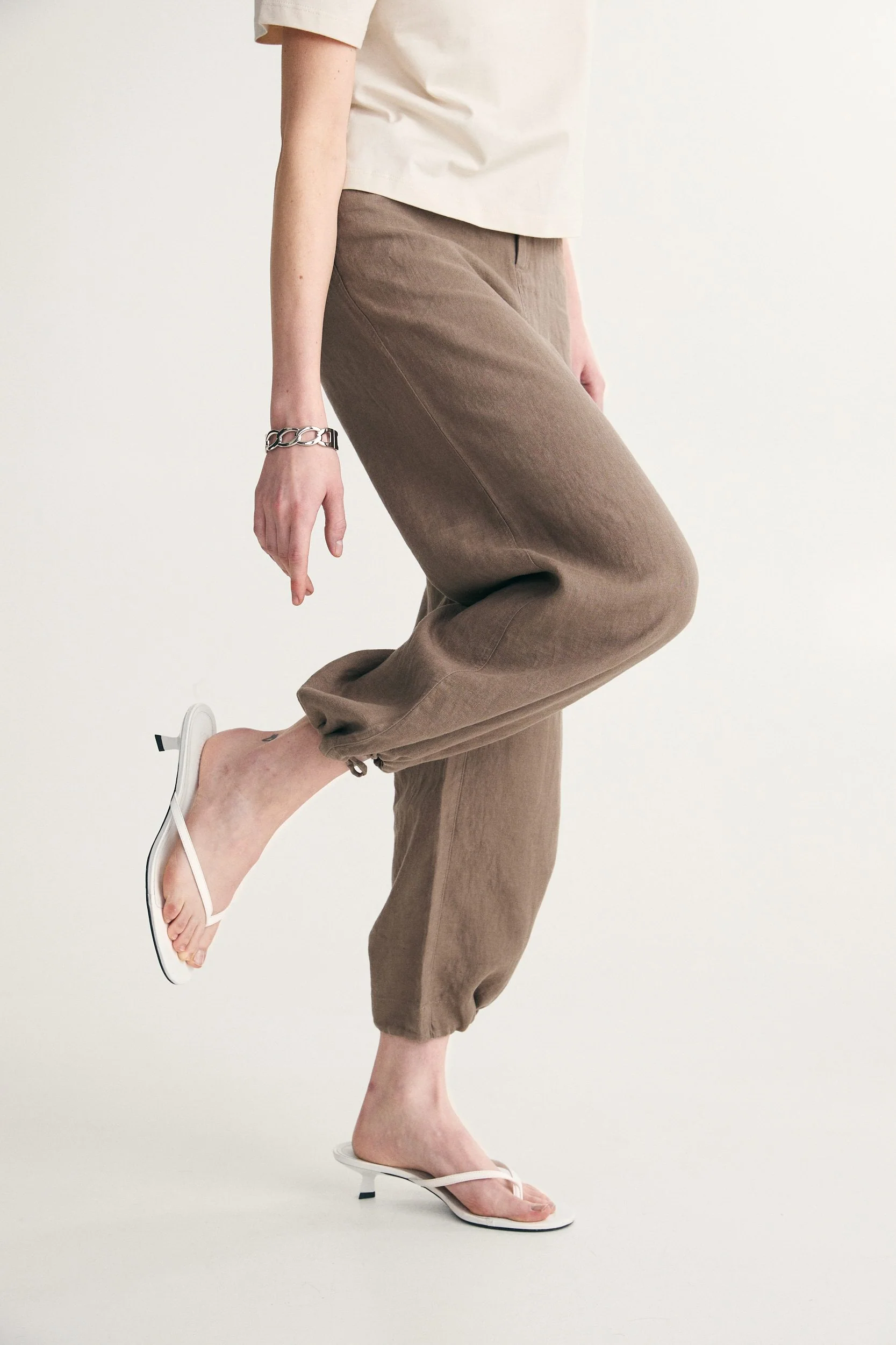 High waist linen pant - Image 3