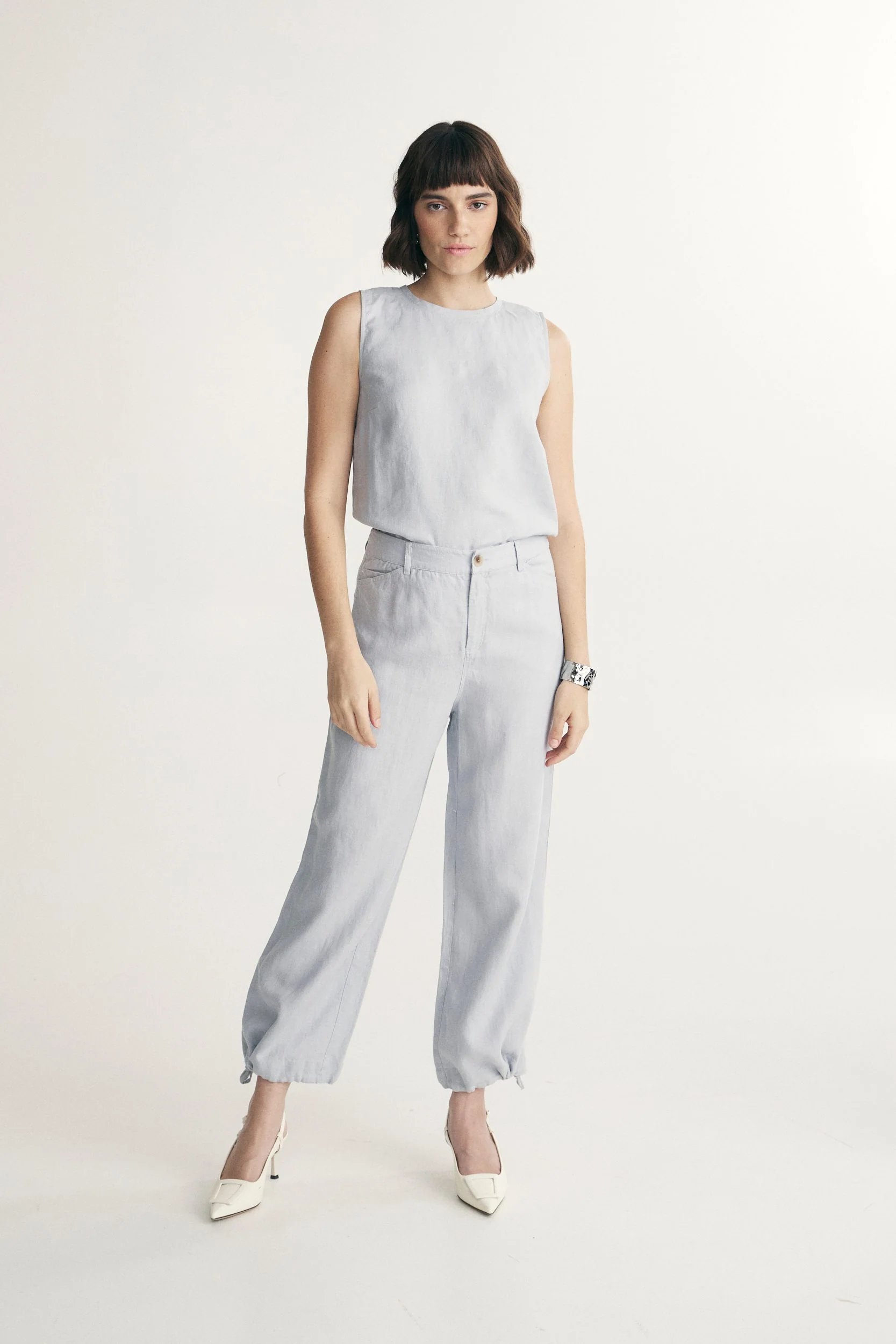 High waist linen pant - Image 5
