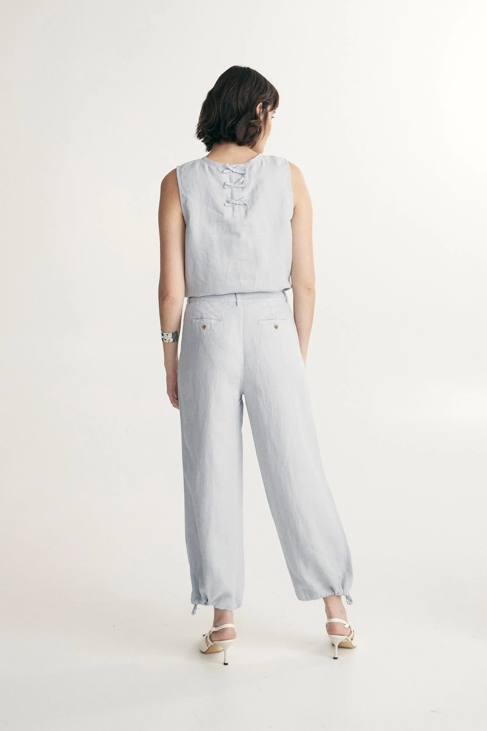 High waist linen pant - Image 6