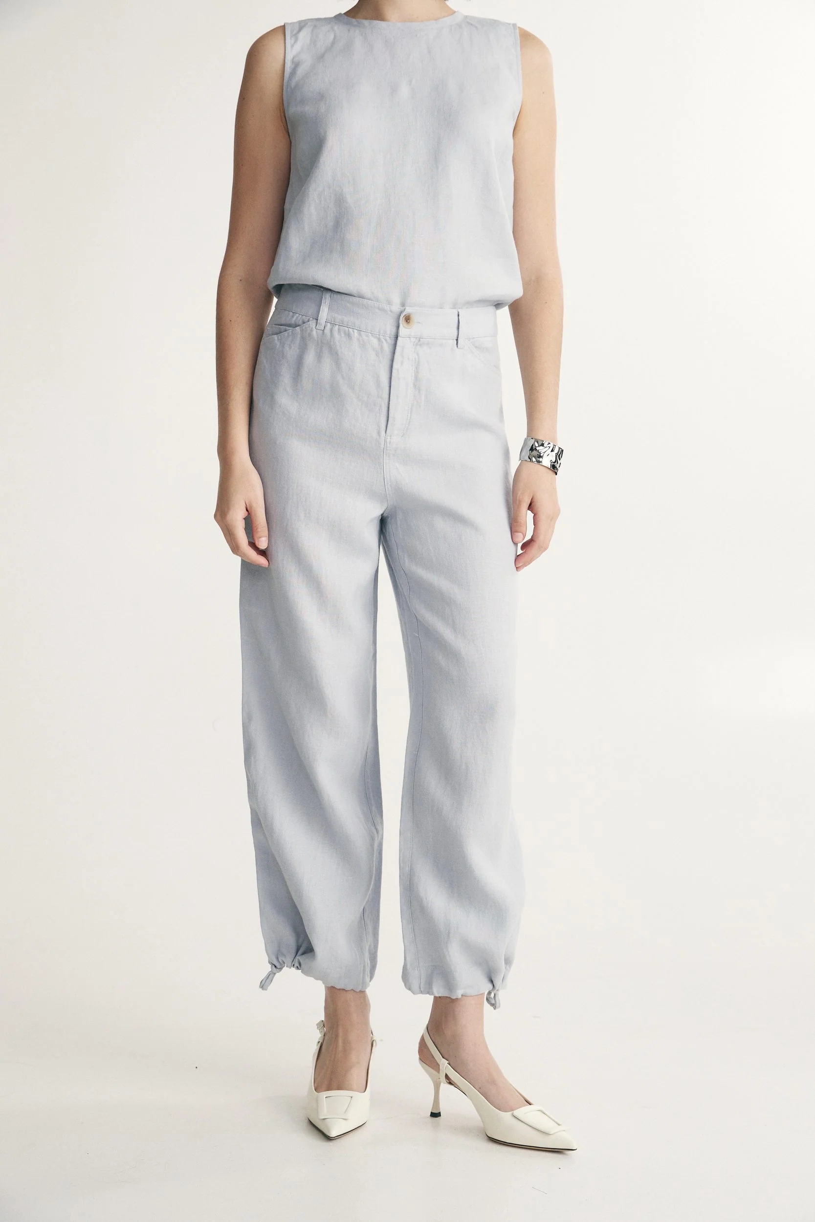 High waist linen pant - Image 7