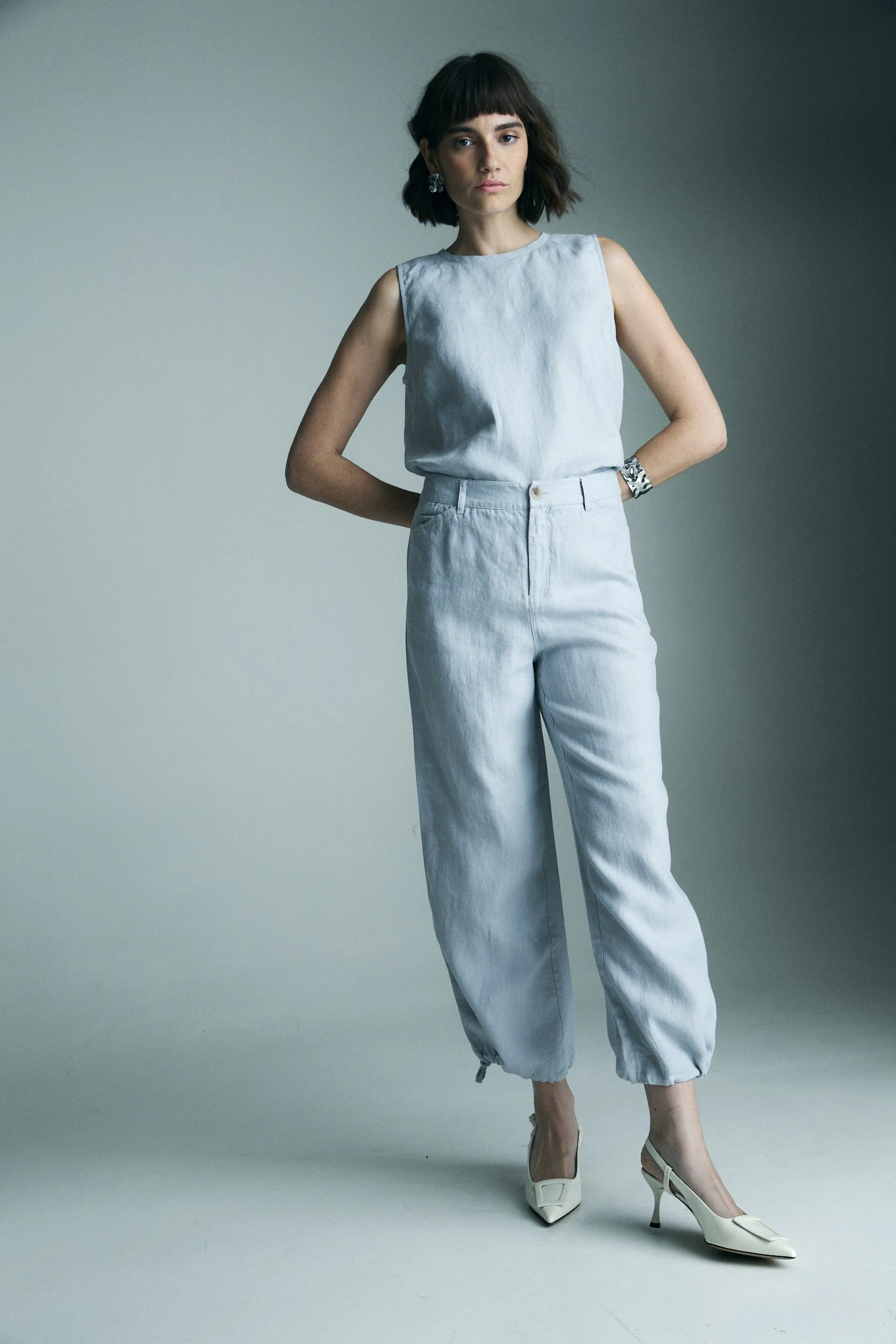 High waist linen pant - Image 8