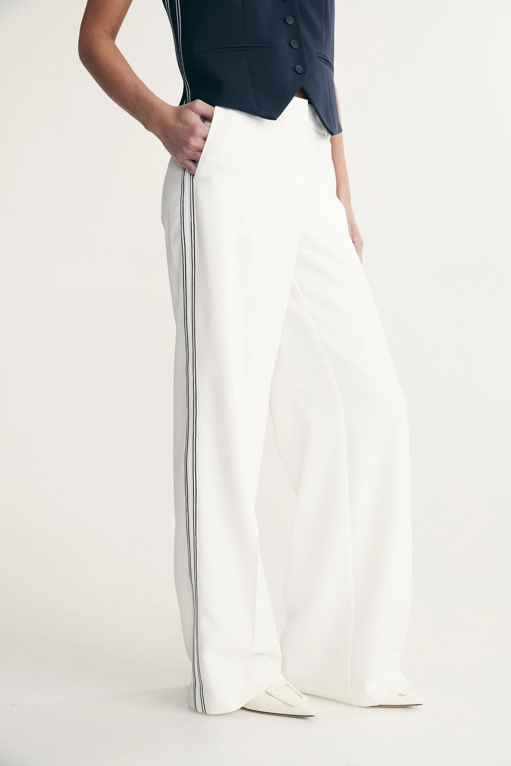 High waist pant with ribbon - Image 4