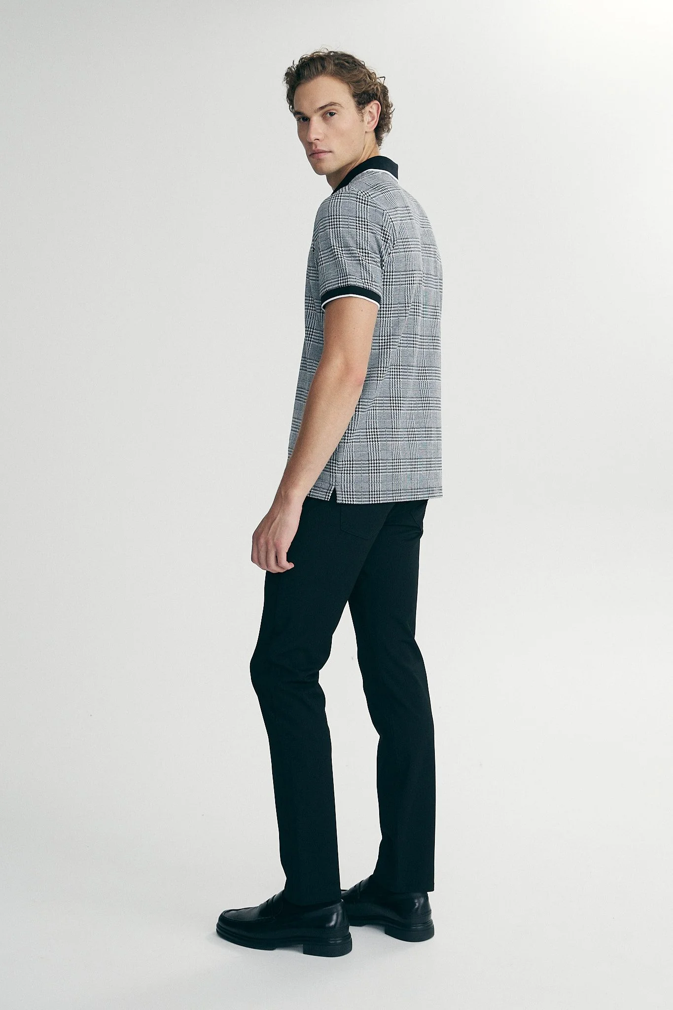 Houndstooth zip polo - Image 3