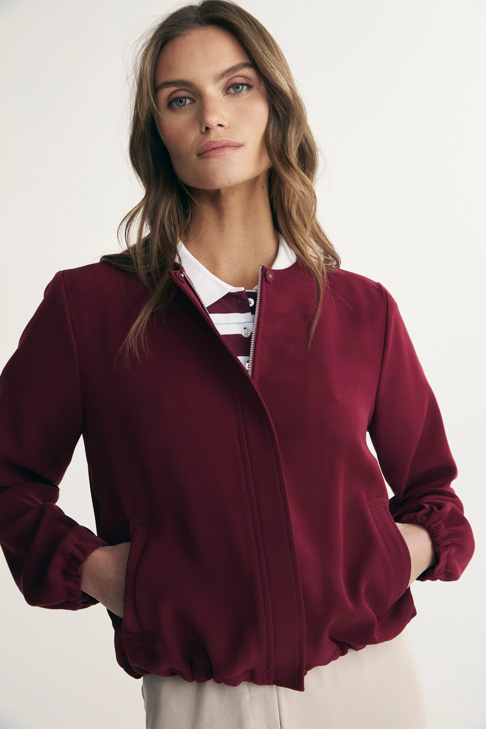Jacket with drawstring - Image 2