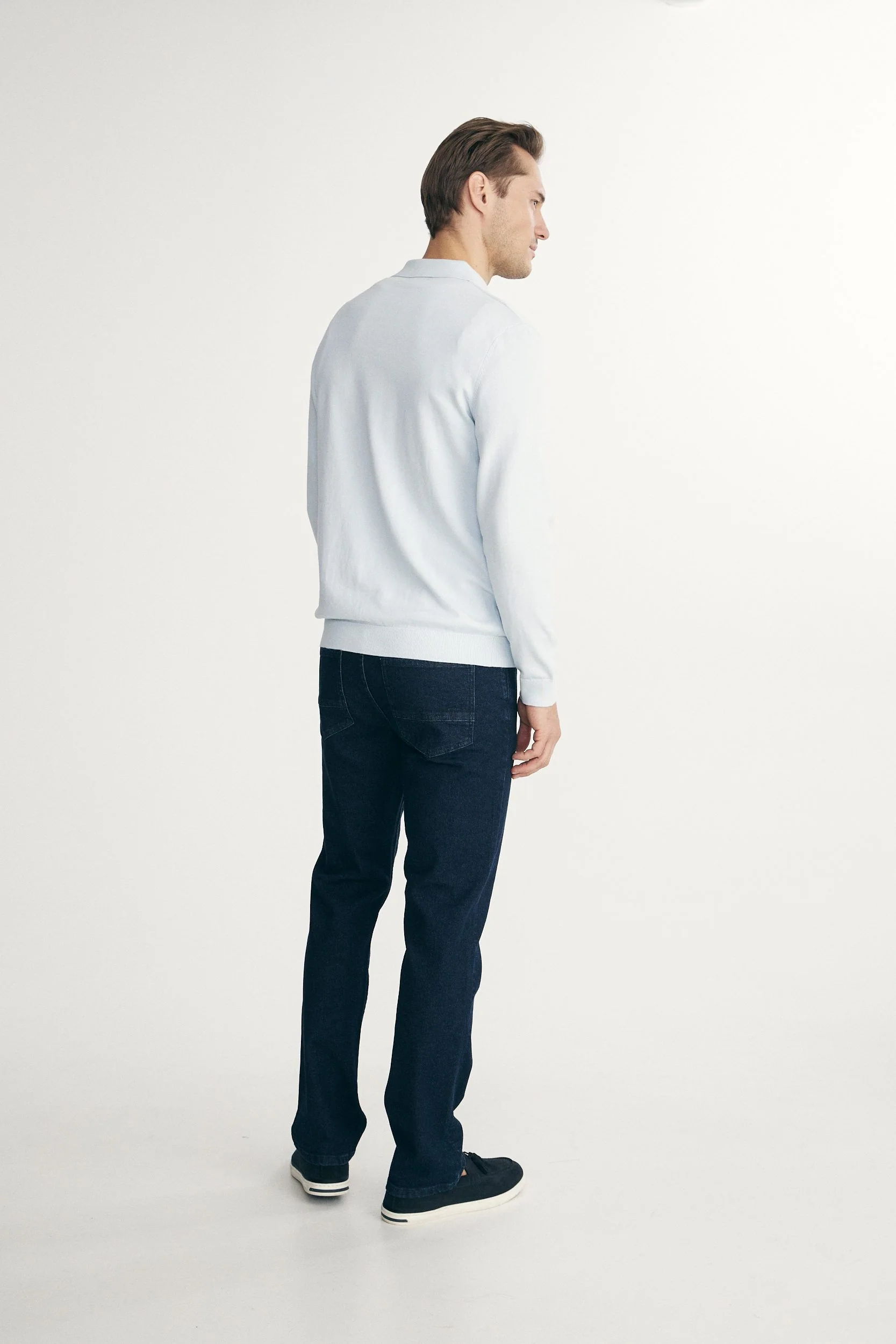 Knit striped polo - Image 3