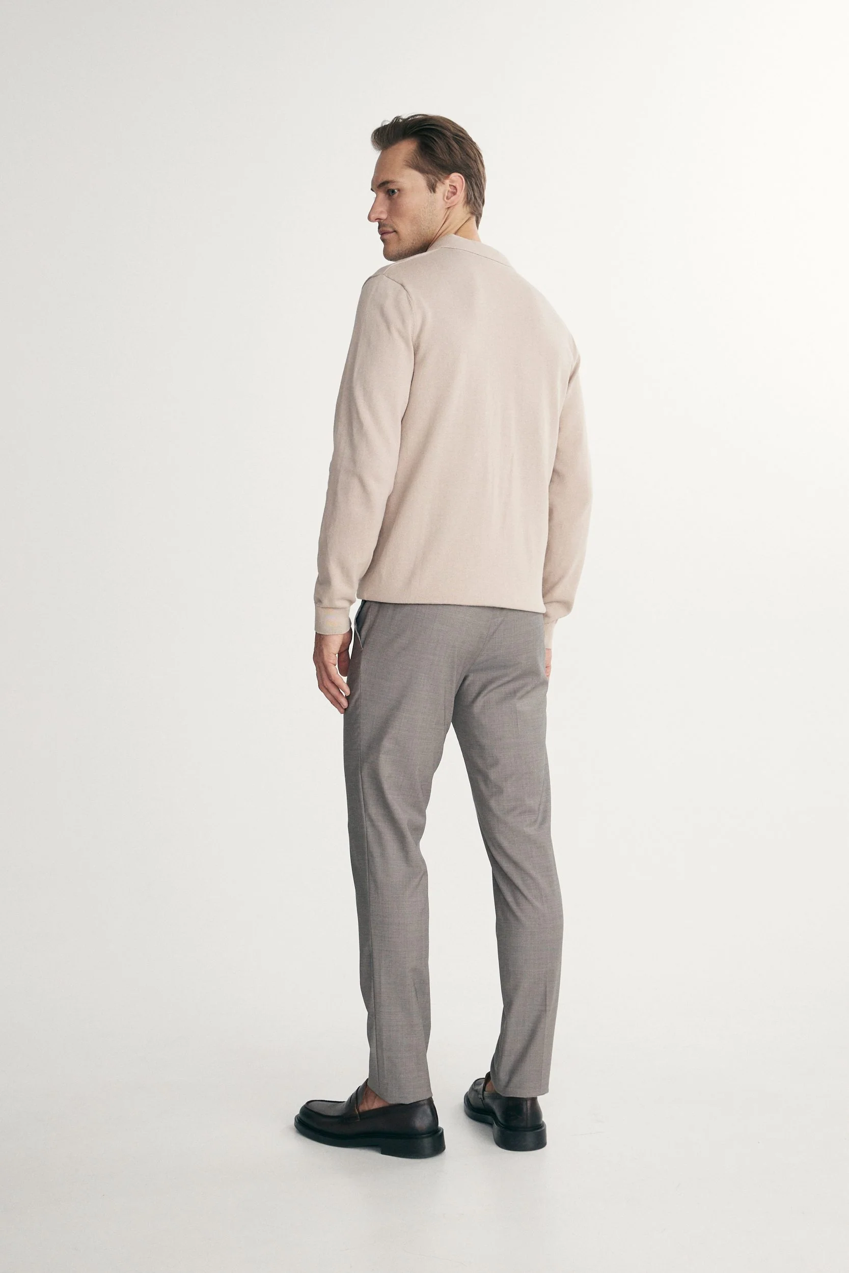 Knit striped polo - Image 6