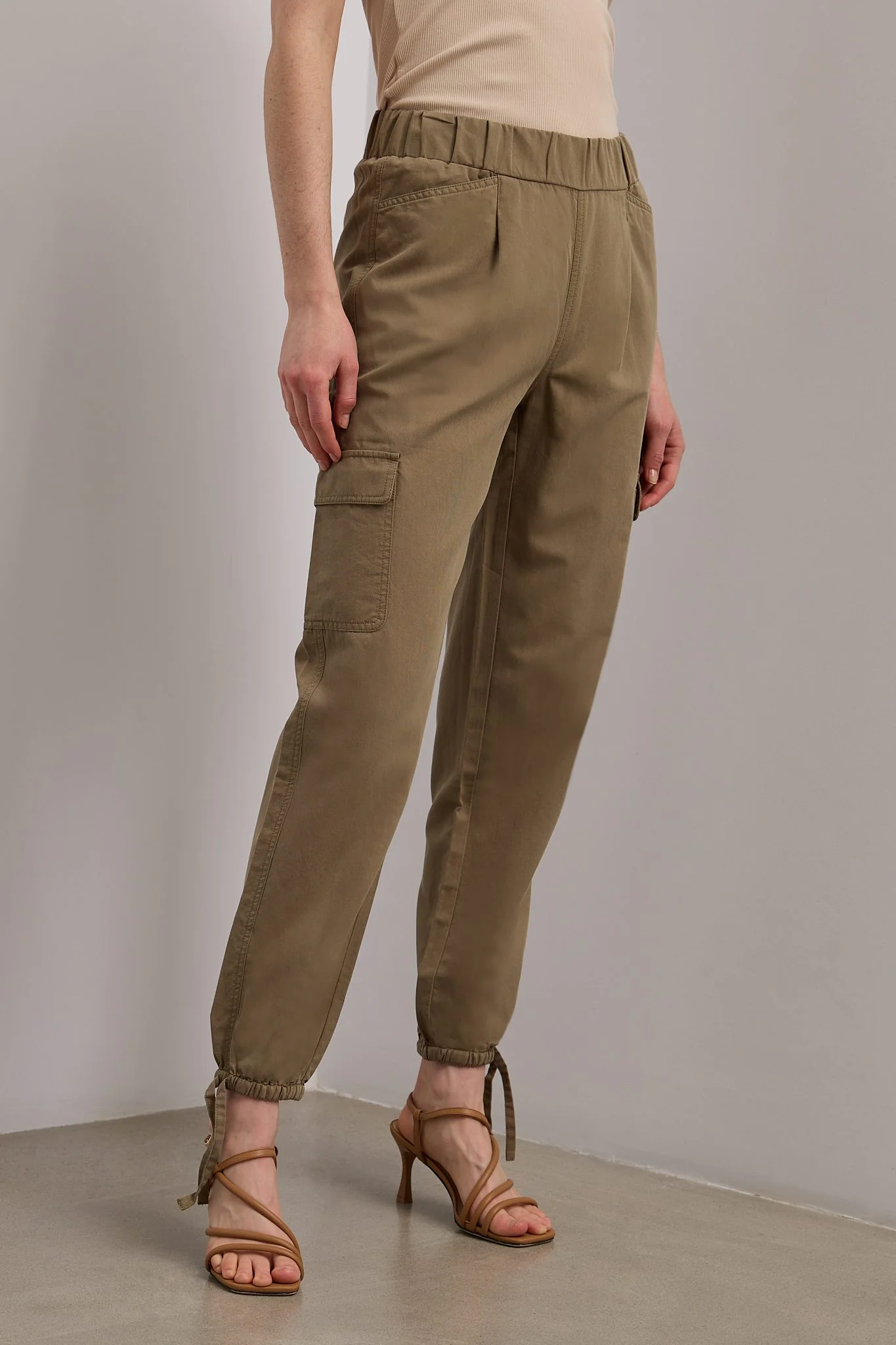 Linen blend casual cargo pant - Image 3