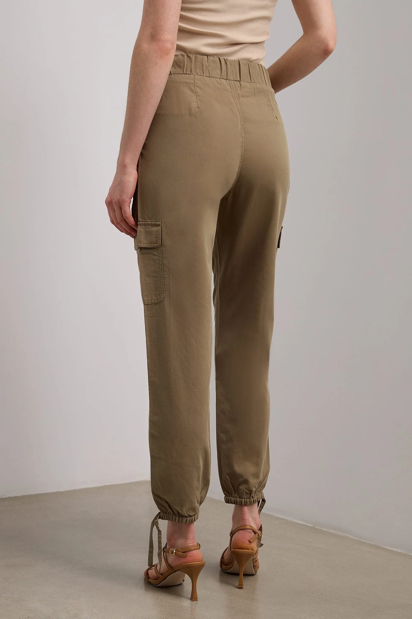 Linen blend casual cargo pant - Image 4